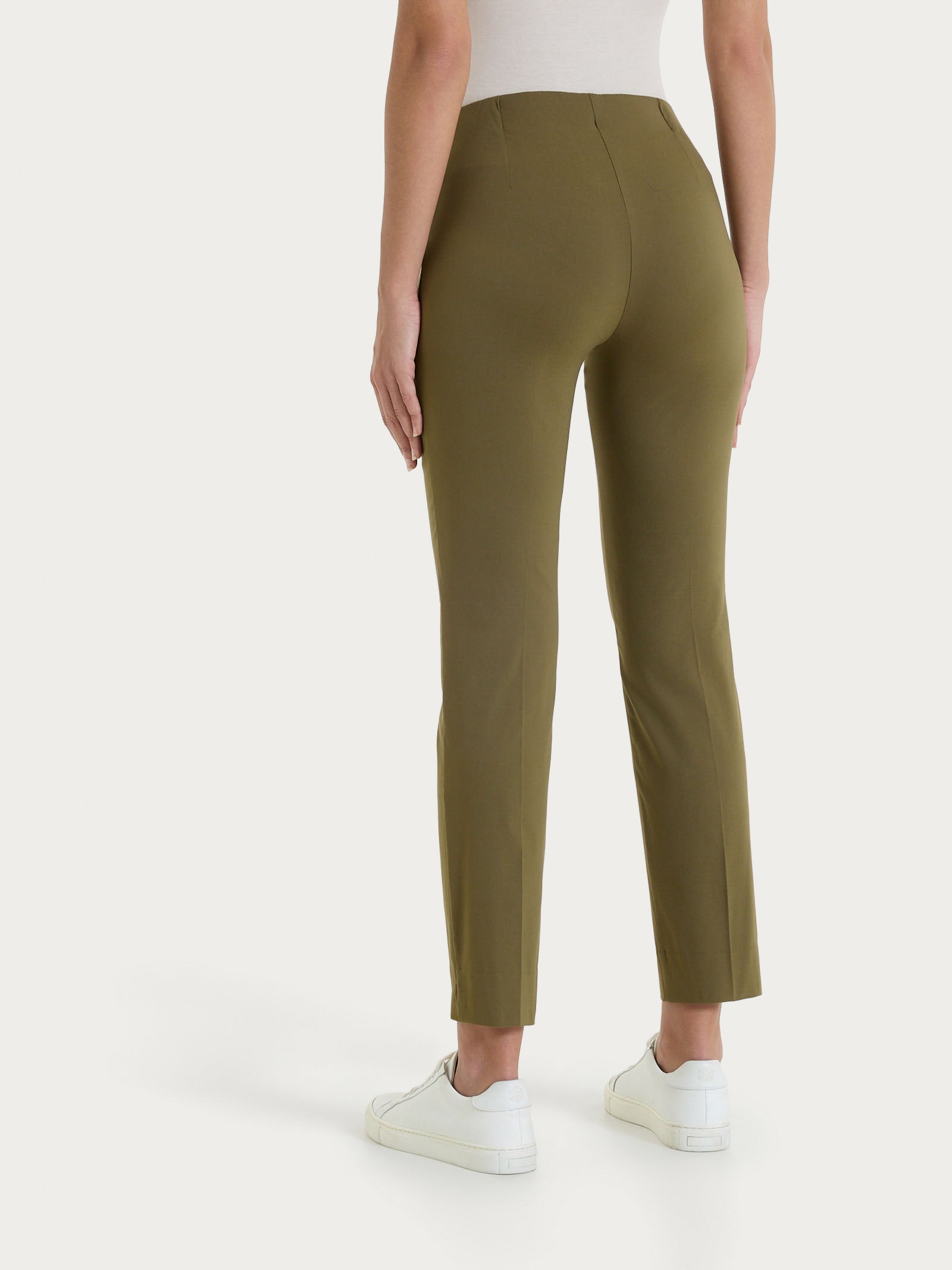Ragno Super Fresh Pantalone Capri Dark Olive cotone elasticizzato