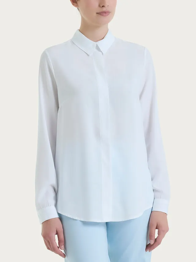Ragno Ecoseta Camicia Manica Lunga Bianco