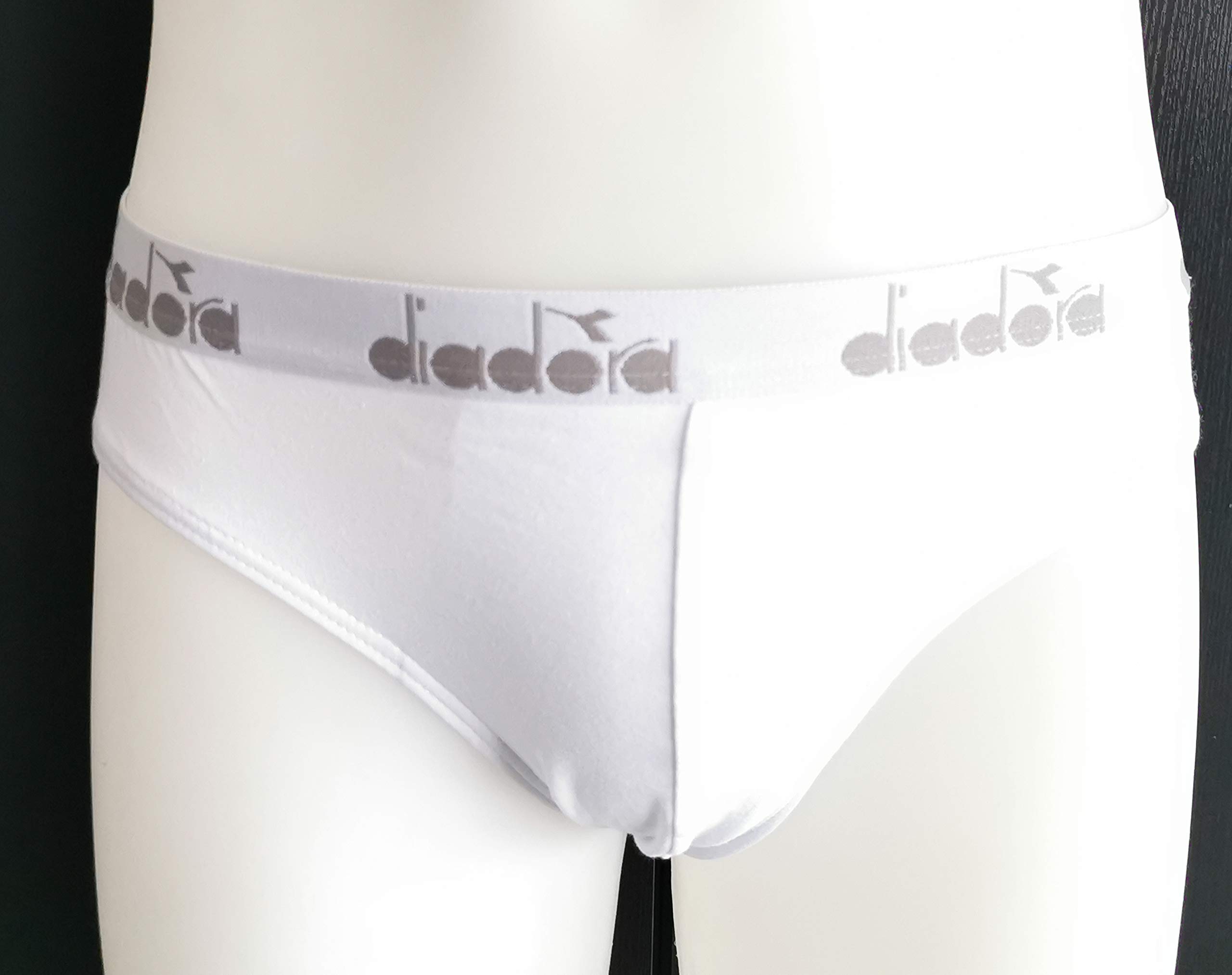 Diadora Originale Slip Uomo Cotone 3 Paia Bianco Cotone
