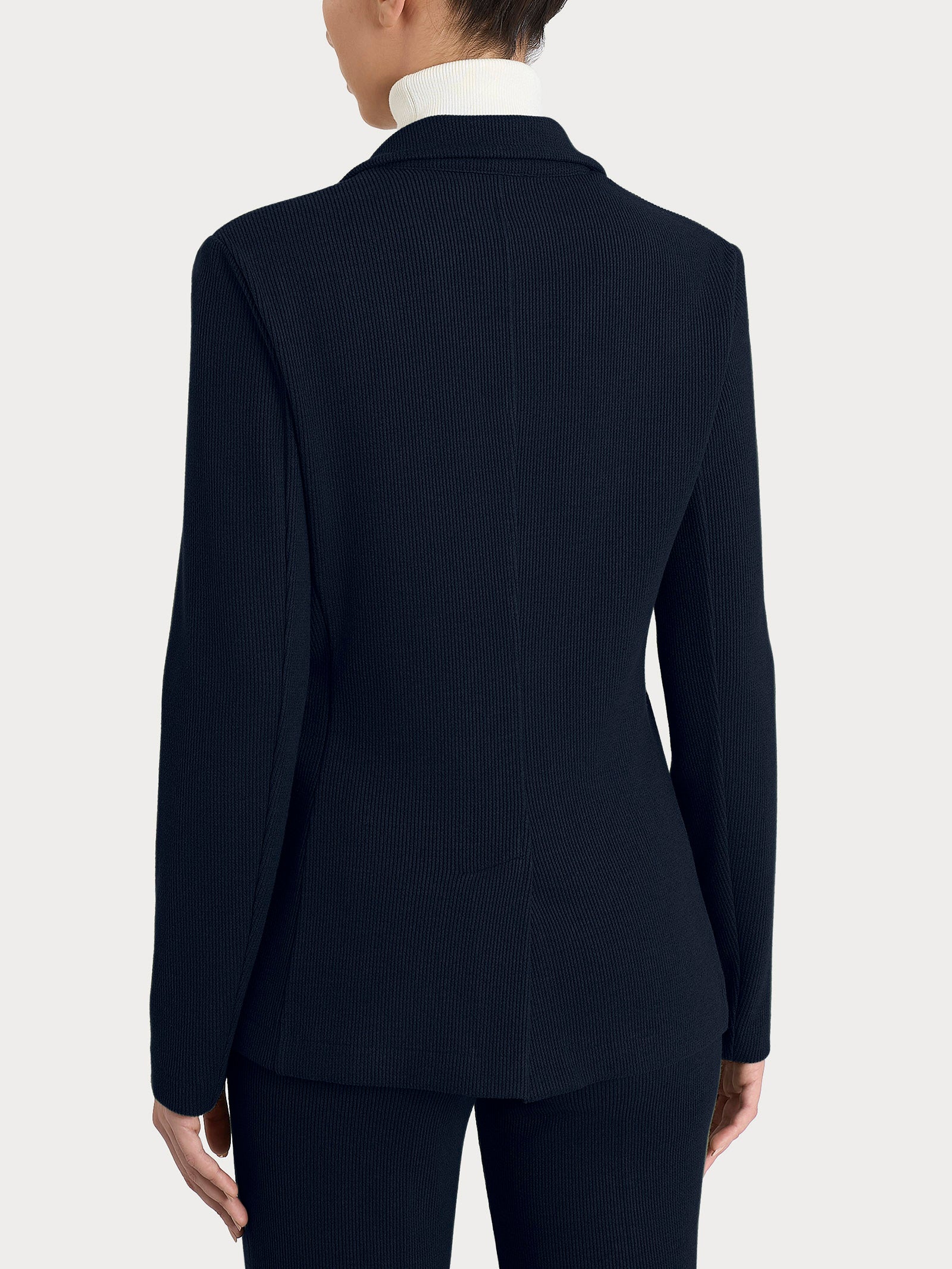 Ragno Velvet blazer due bottoni manica lunga Bleu