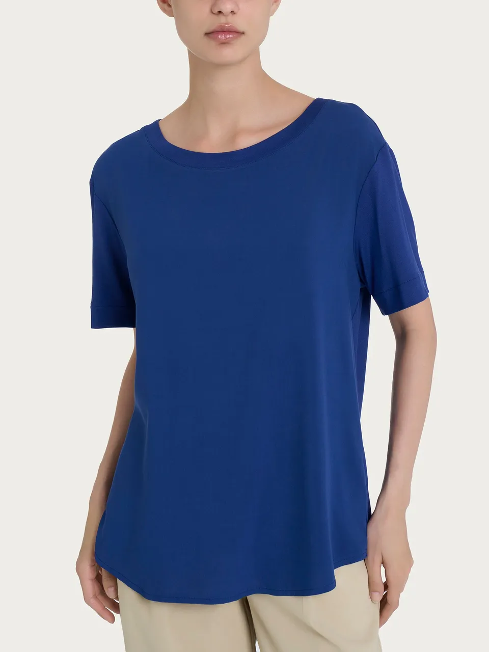 Ragno Viscosa Summer Maglietta Barchetta Blueberry viscosa