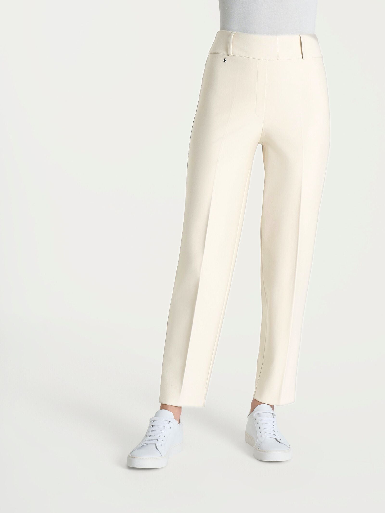 Ragno Compact Pantalone Carota Avorio Tapered