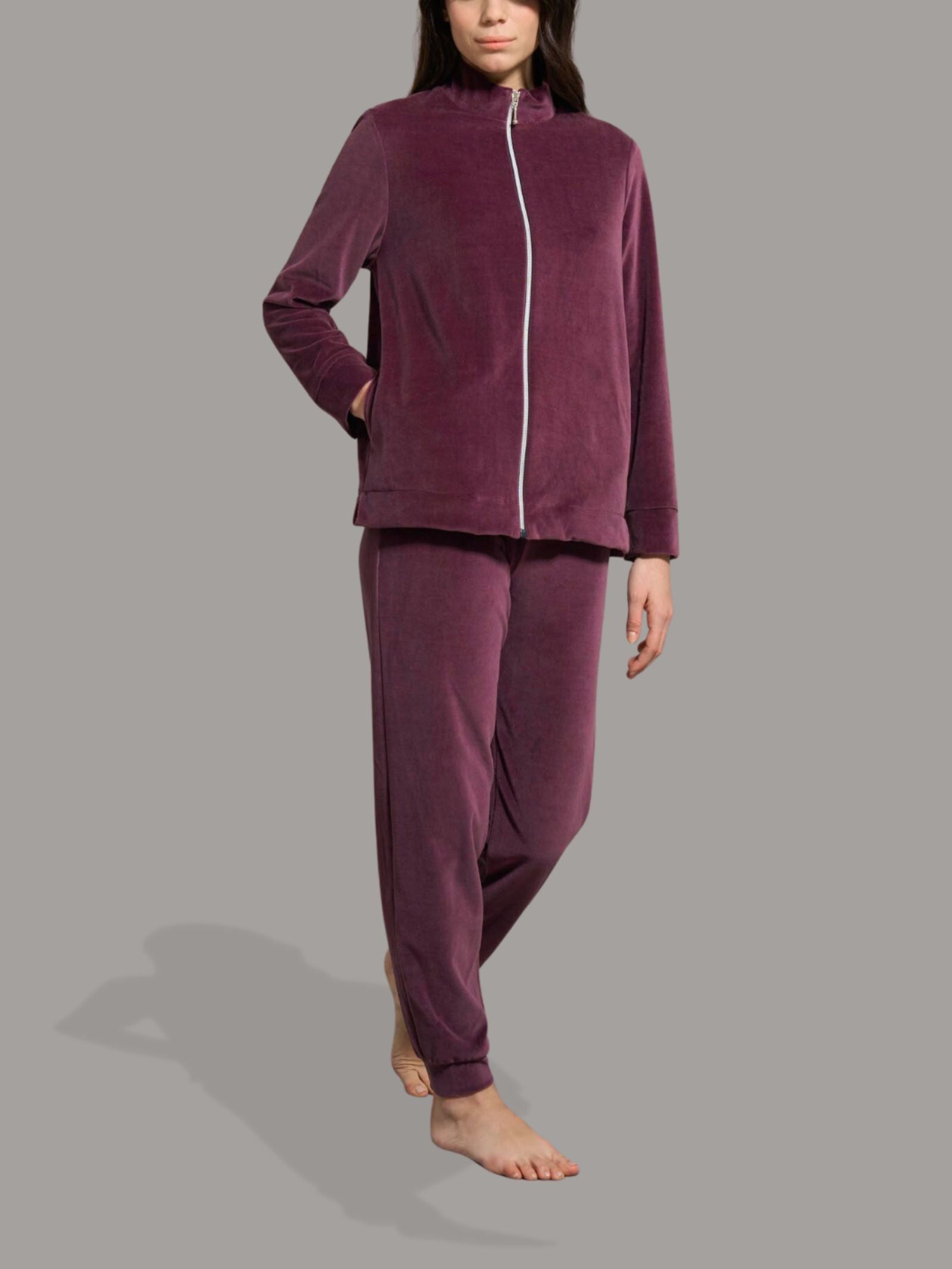 Ragno Ciniglia Tuta Donna Windsor Wine Misto Cotone