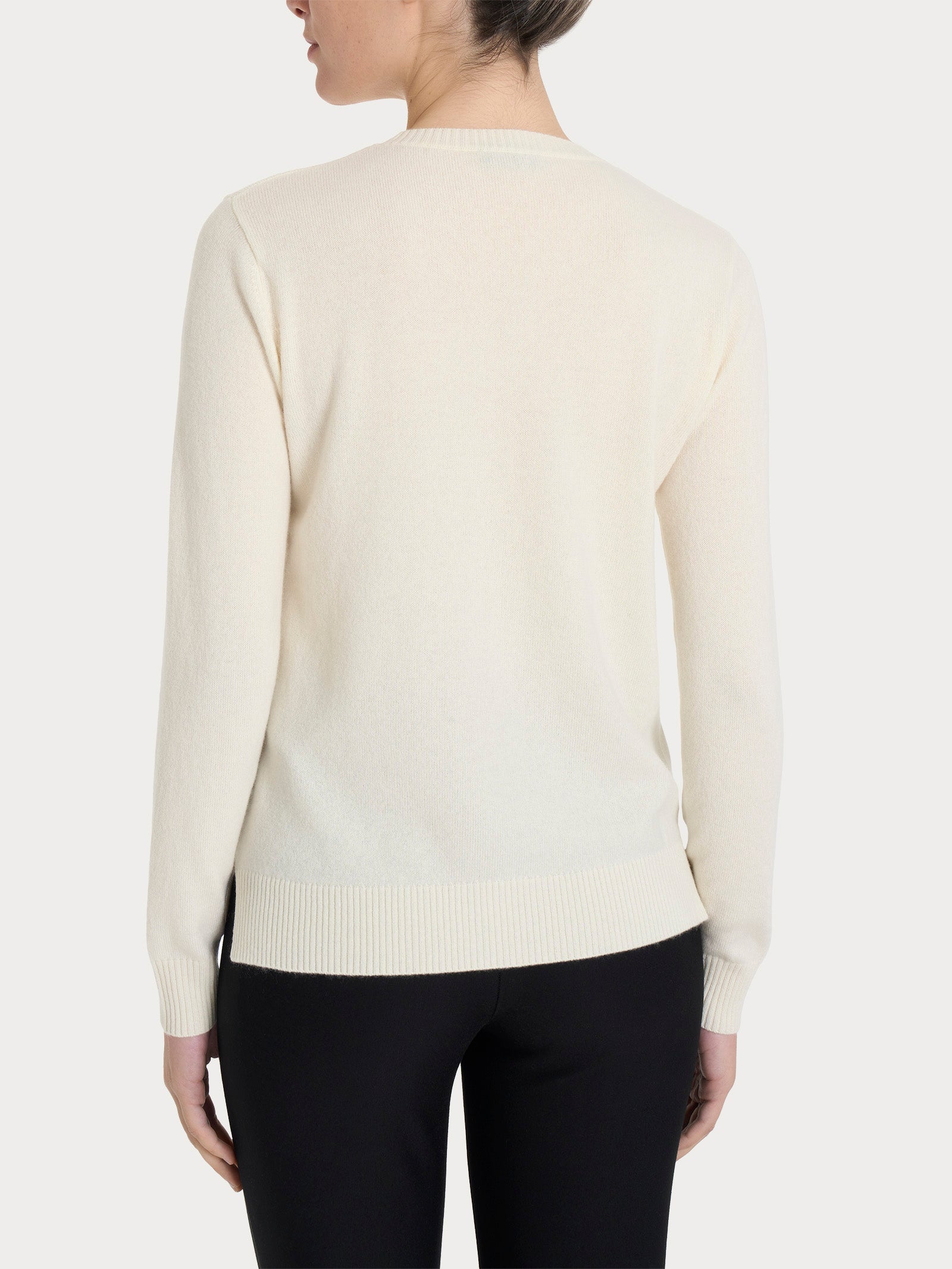 Ragno Merino Soft Maglia girocollo donna Avorio calda