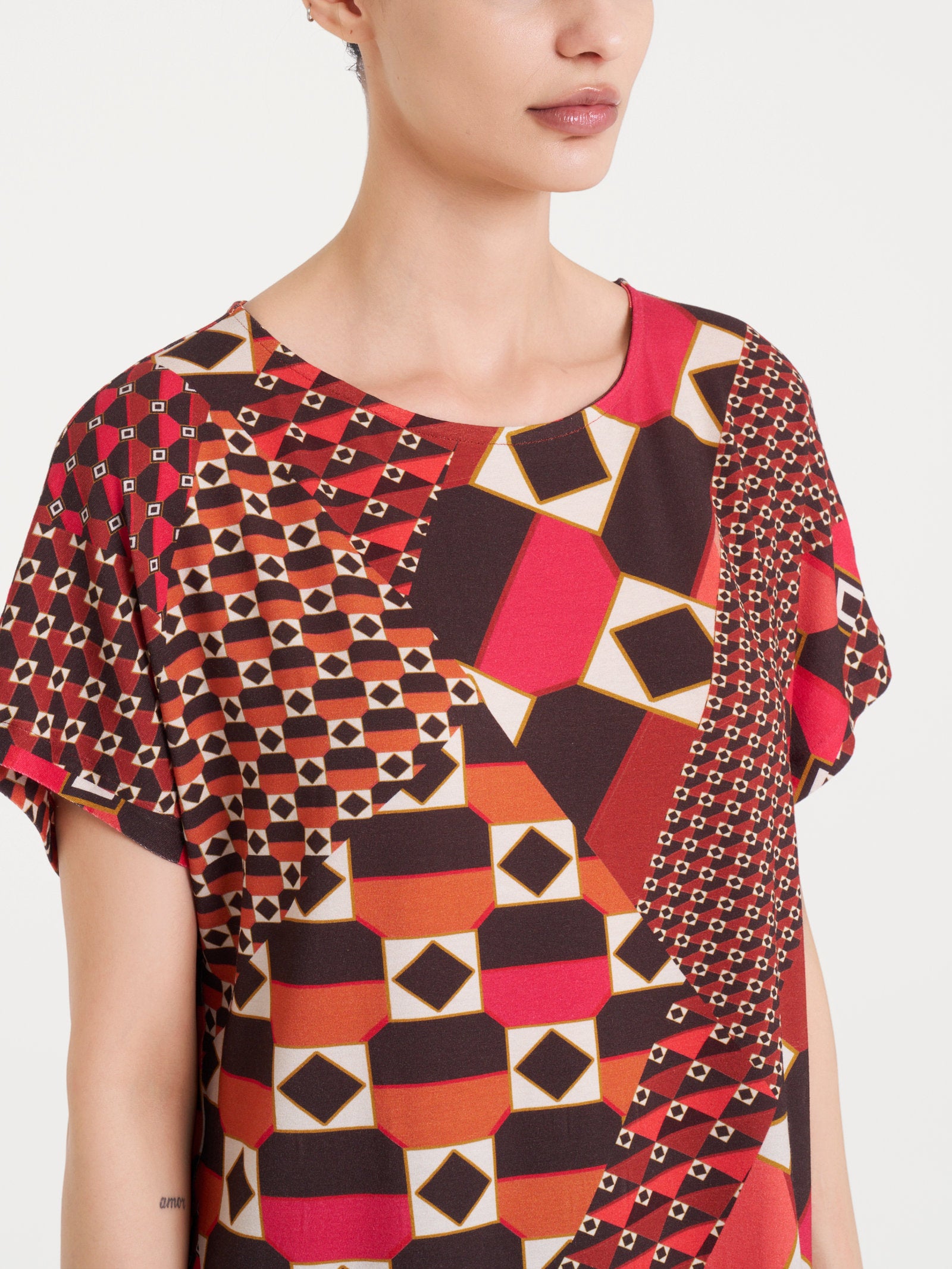 Ragno Viscosa Summer Maxi T-Shirt Fantasia Spice Route