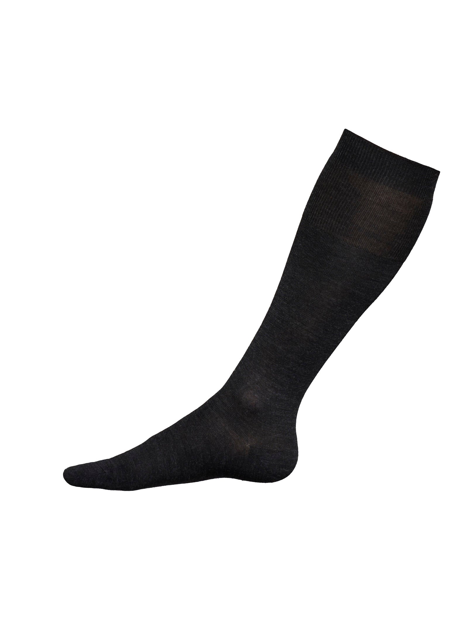 Ragno calza sottoginocchio uomo lana merino antracite caldo