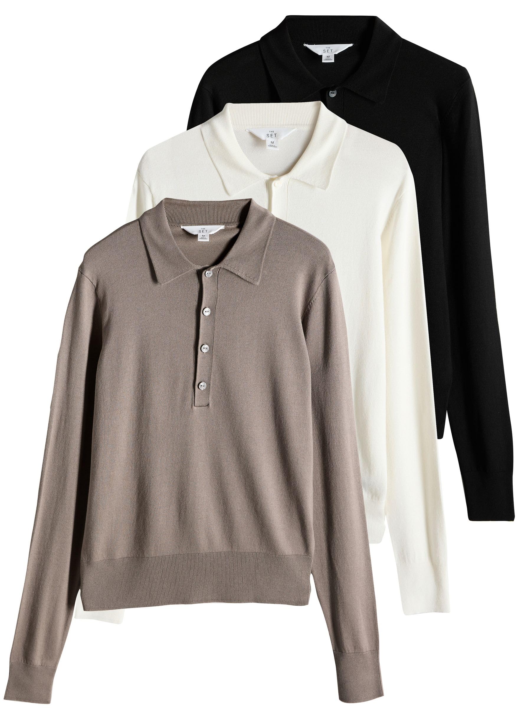 Geo Next The Set 3 polo maglia sottile colletto uso quotidiano