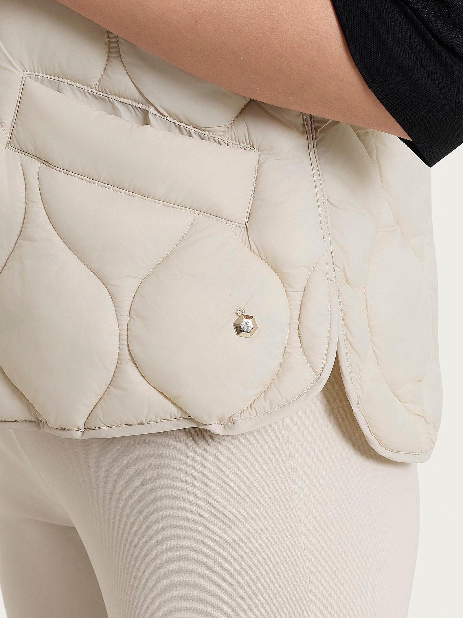 Ragno Onion Quilt piumino smanicato Champignon leggero