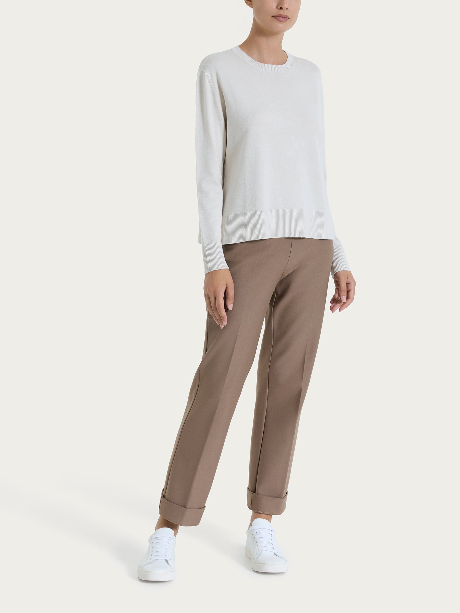 Ragno Four Seasons Girocollo Four Seasons maglia champignon boxy
