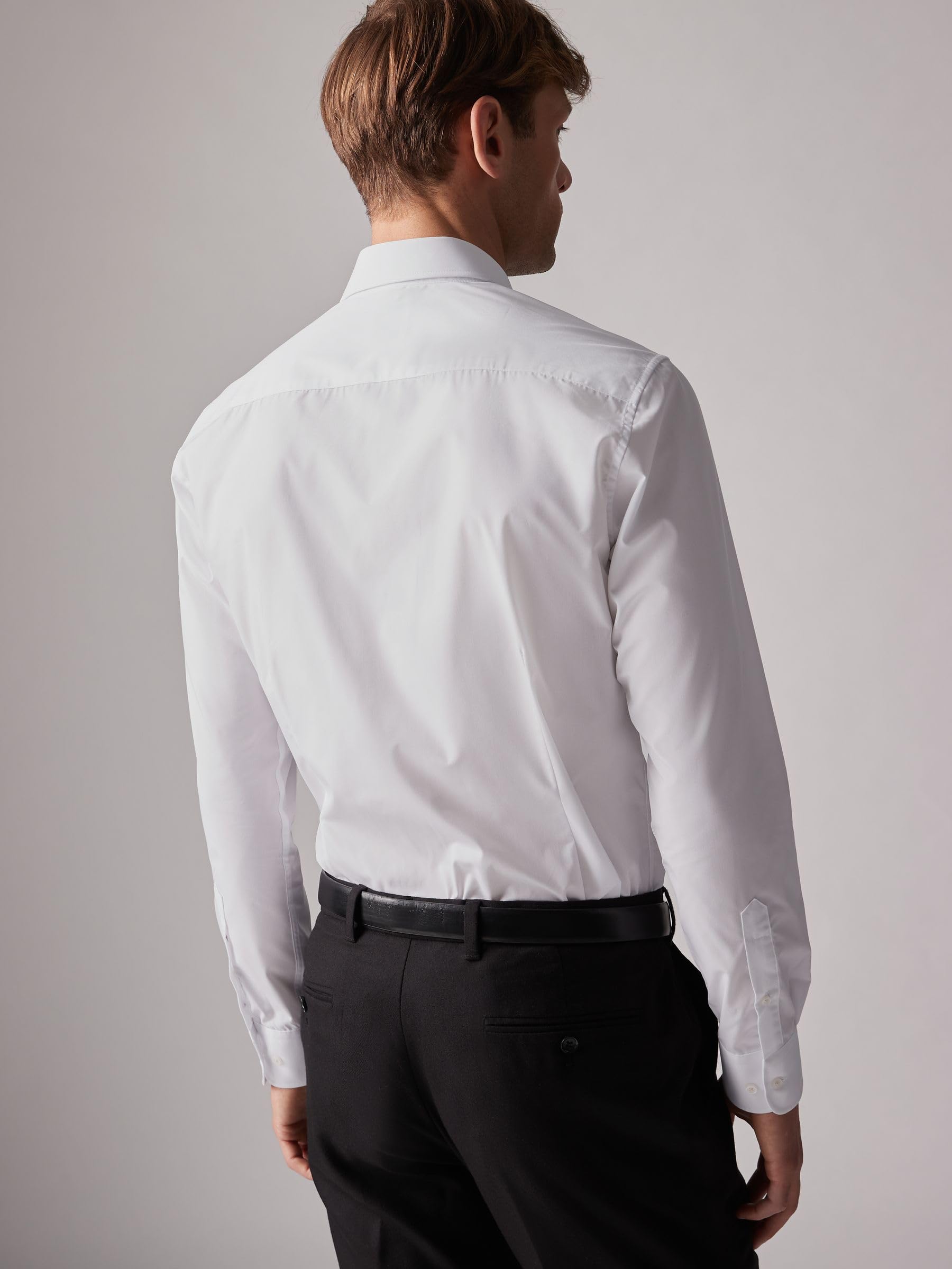 Next Easy-Care camicia polsino singolo 4 pezzi uomo