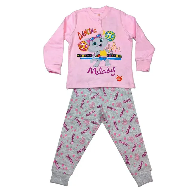 Lady C Sabor 44 Gatti pigiama bimba cotone invernale