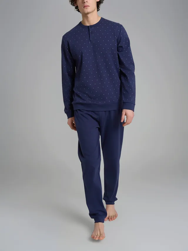 Ragno Interlock Pigiama Serafino Naval Academy cotone