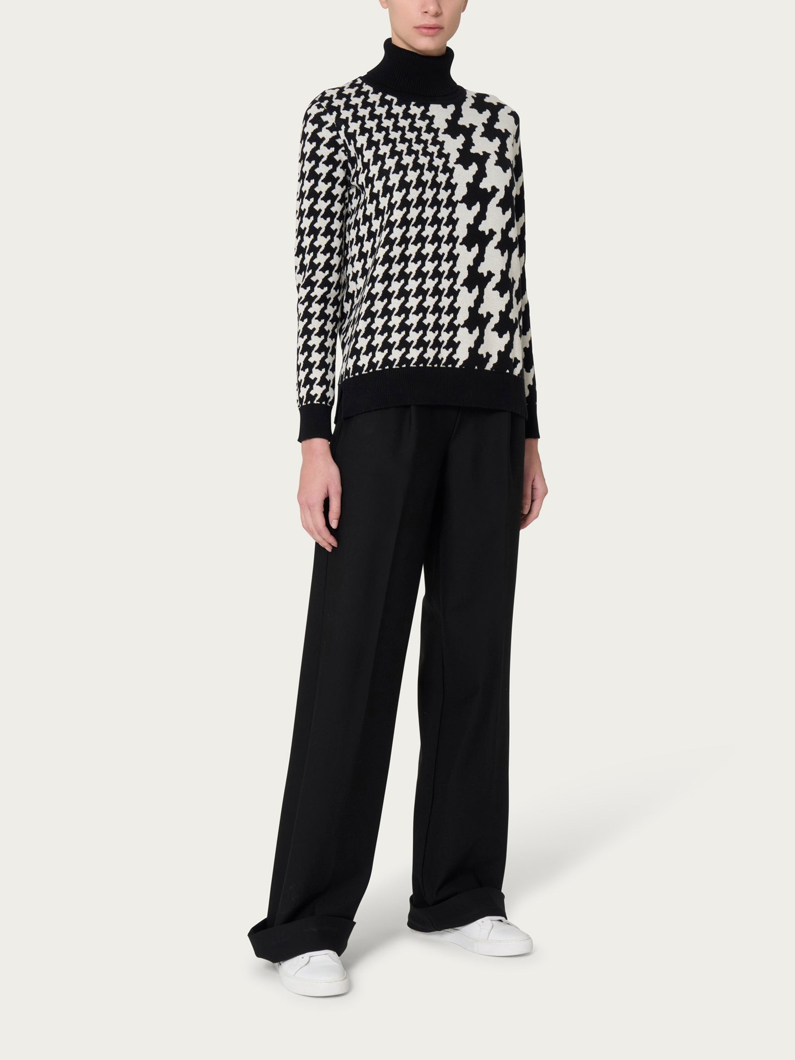 Ragno Winter Cotton Dolcevita Maglia Pine Bark Soft