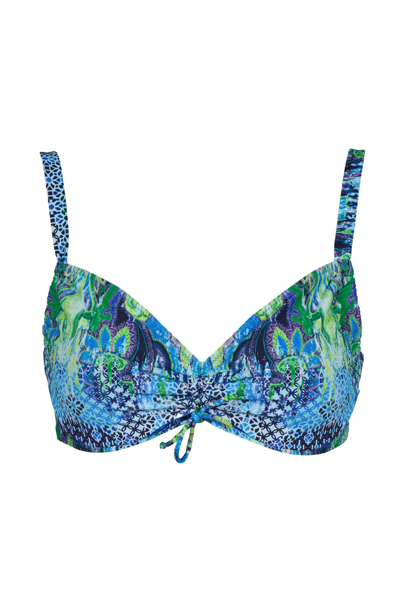 Goldenpoint Samba Top Bikini Mandala con Ferretto e Strass