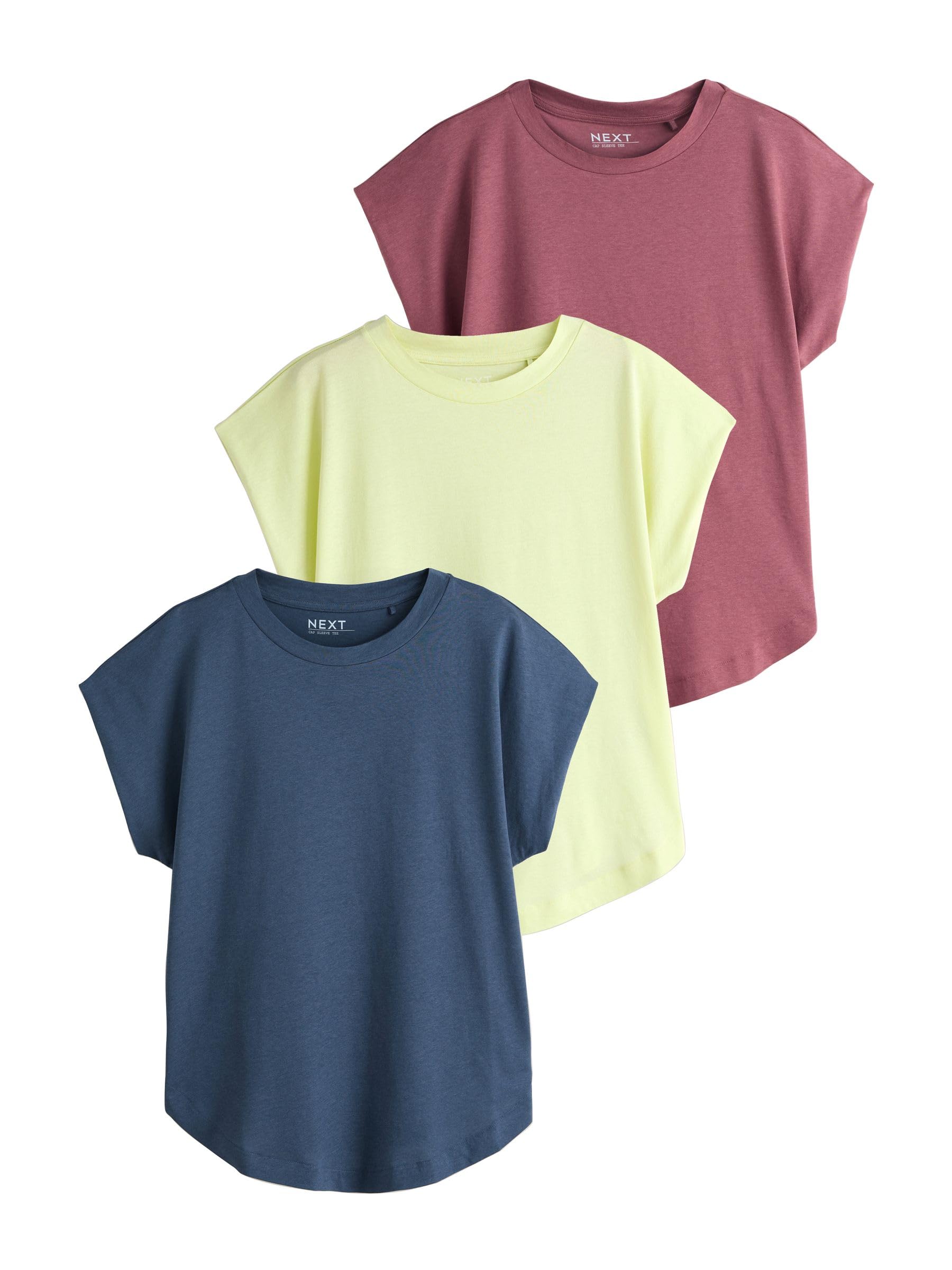 Next T-shirt donna 3 pezzi modal maniche ad aletta