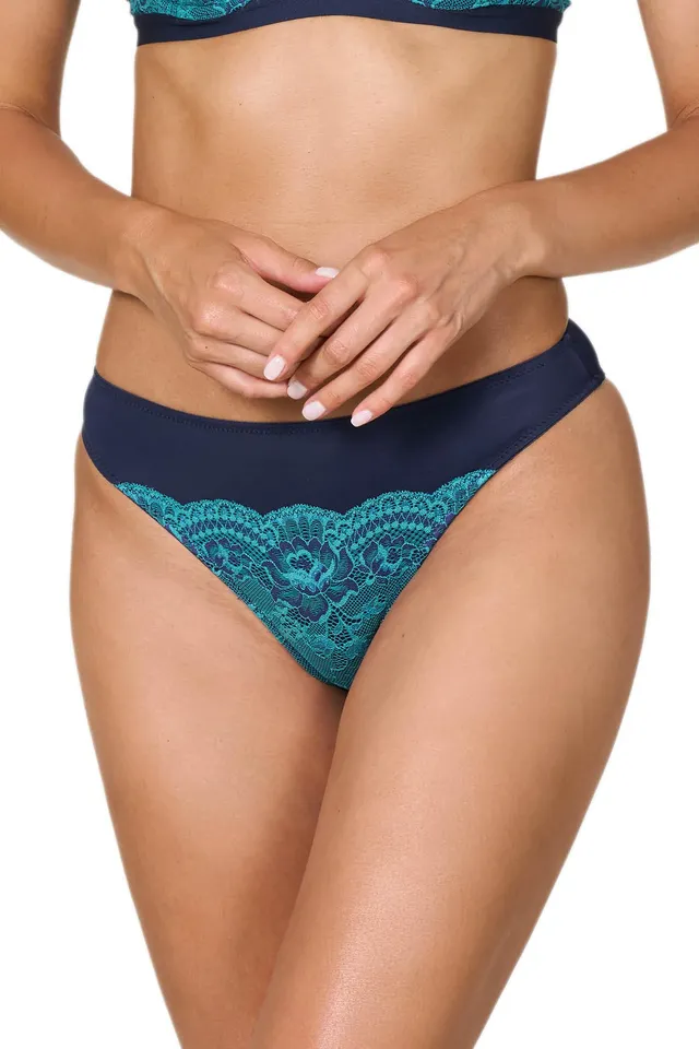 Goldenpoint slip fianco basso lapis microfibra pizzo