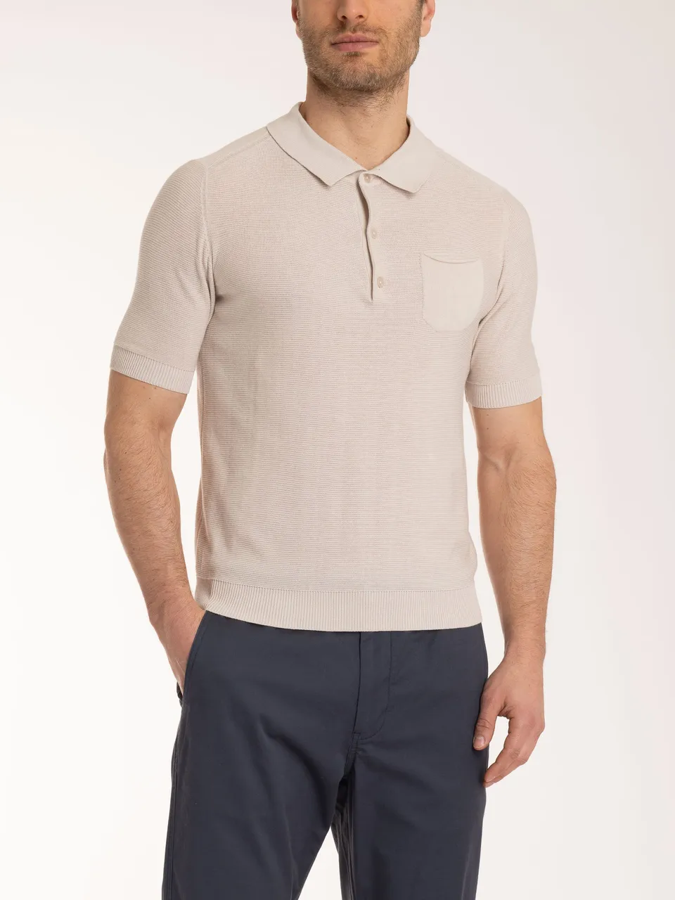 Ragno Cotone Polo Punto Links Cotone Champignon