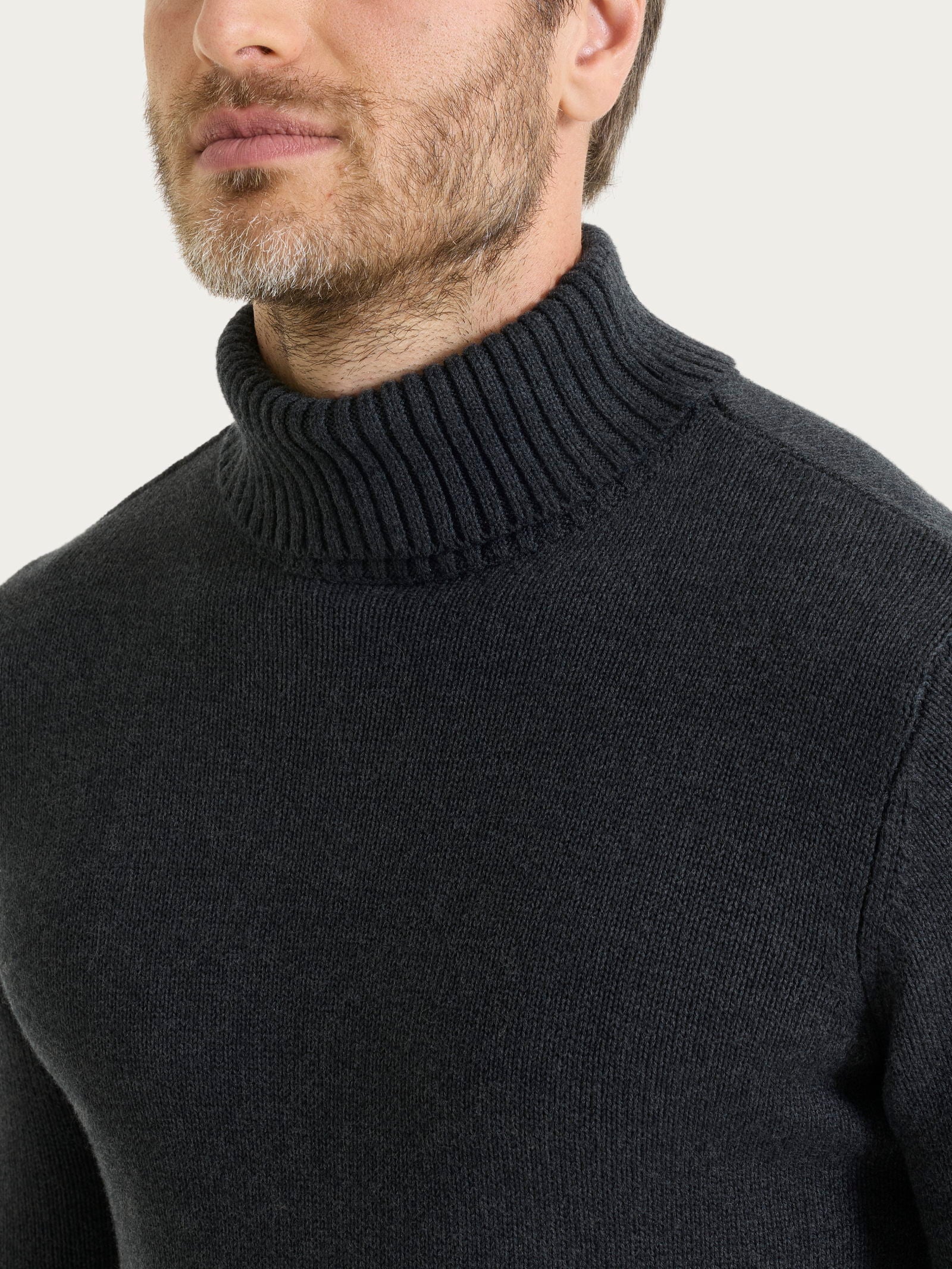 Ragno Winter Cotton dolcevita uomo Nero Mel. cotone