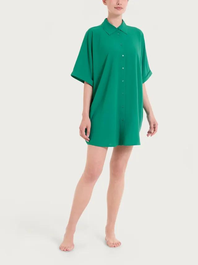 Ragno EcoSeta chemisier manica kimono Bayou viscosa mare