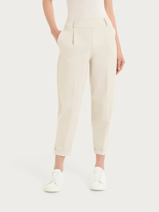 Ragno Compact Light pantalone a carota con tasche Champignon tapered