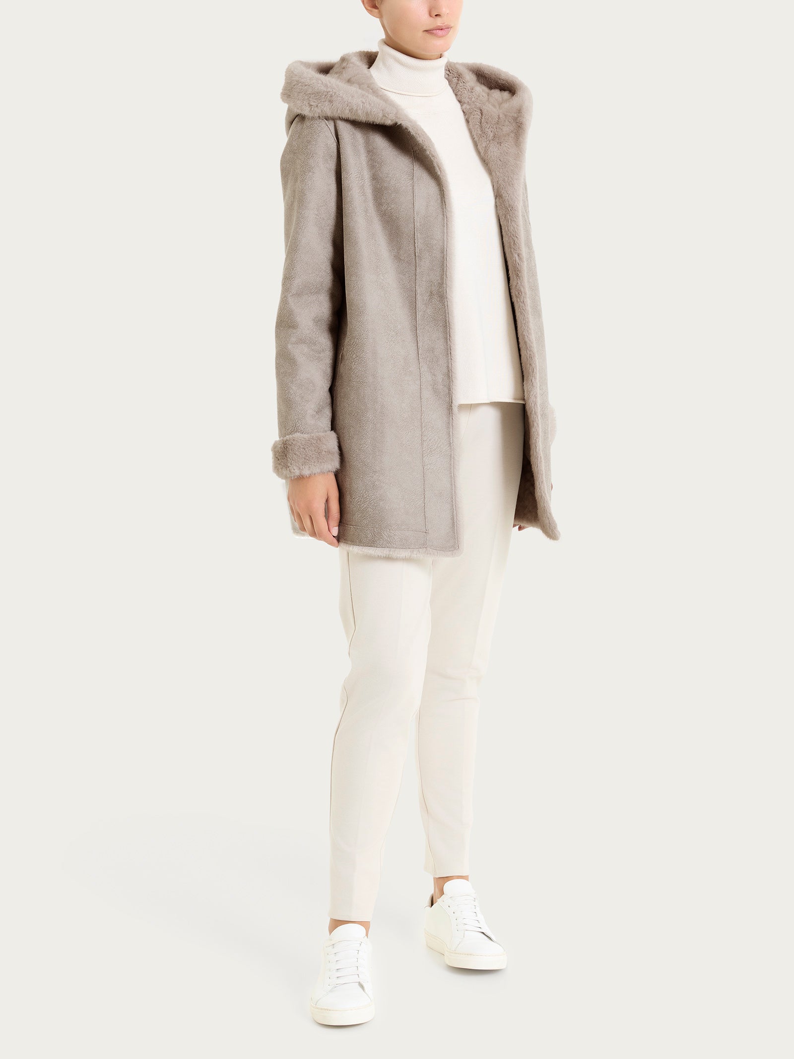 Ragno cappotto donna String double-face vegan fur