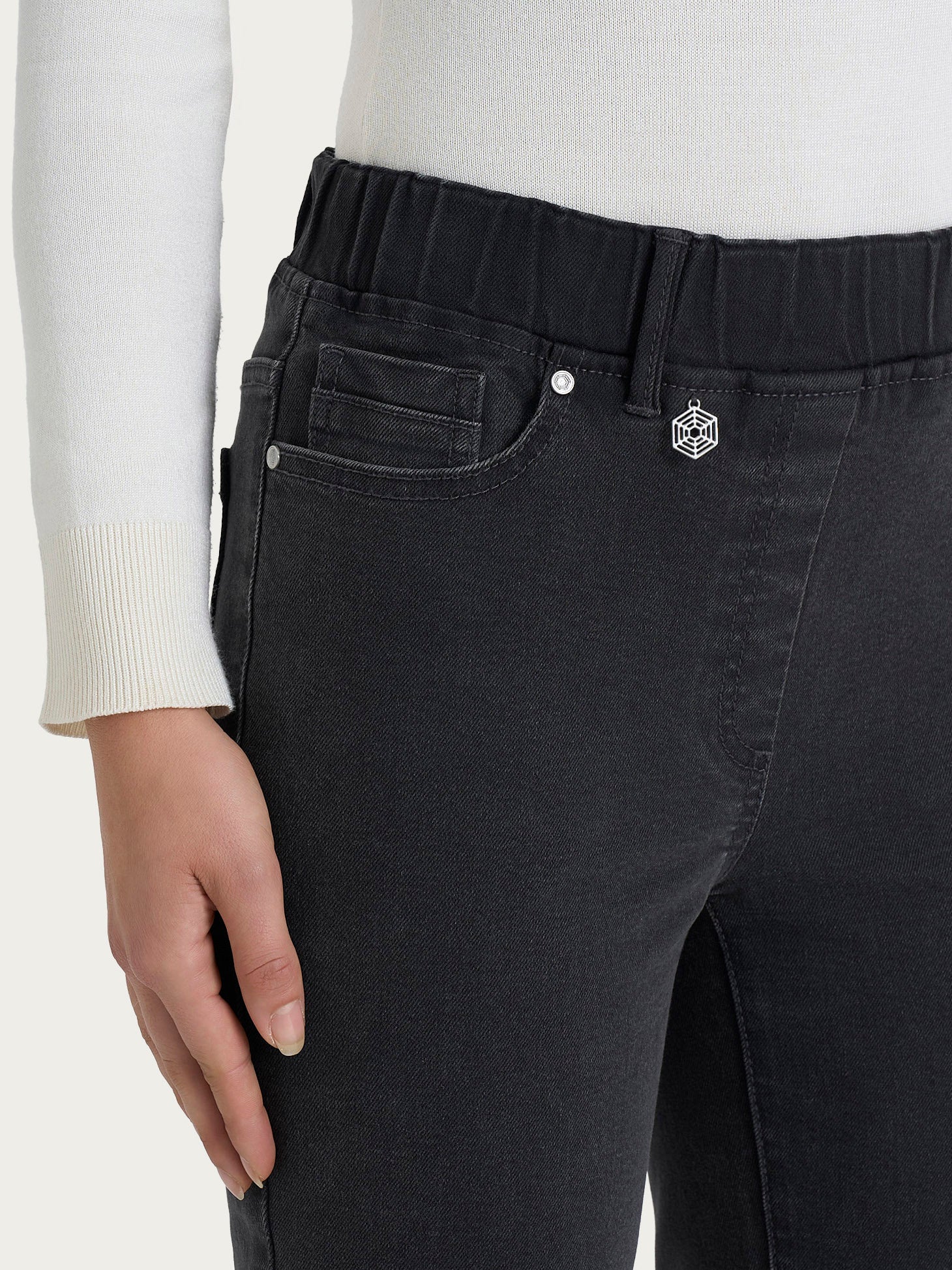 Ragno Super Denim Flare jeans zampa antracite elasticizzato
