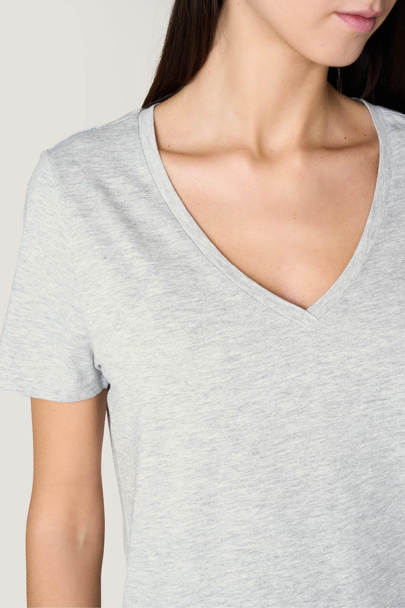 Goldenpoint T-shirt scollo a V cotone maniche corte