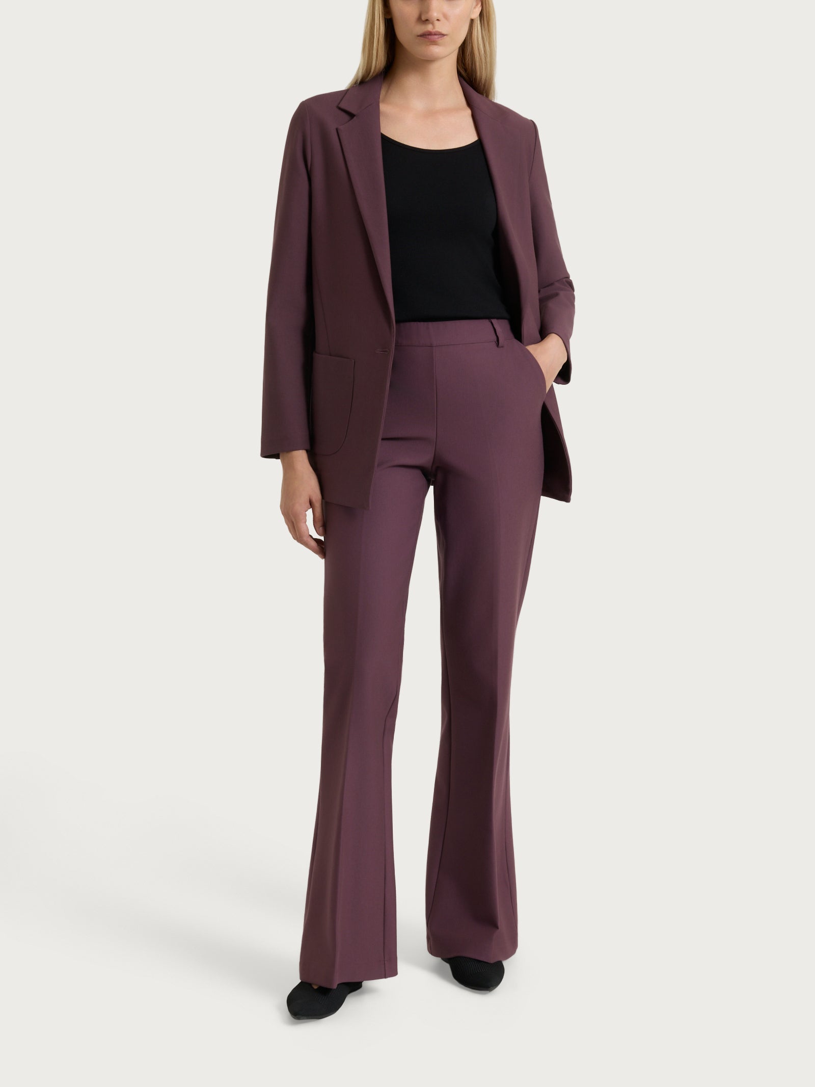 Ragno Compact Blazer Monopetto Huckleberry un bottone
