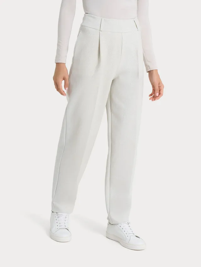 Ragno Compact Pantalone Carrot Eco Jacquard Champignon
