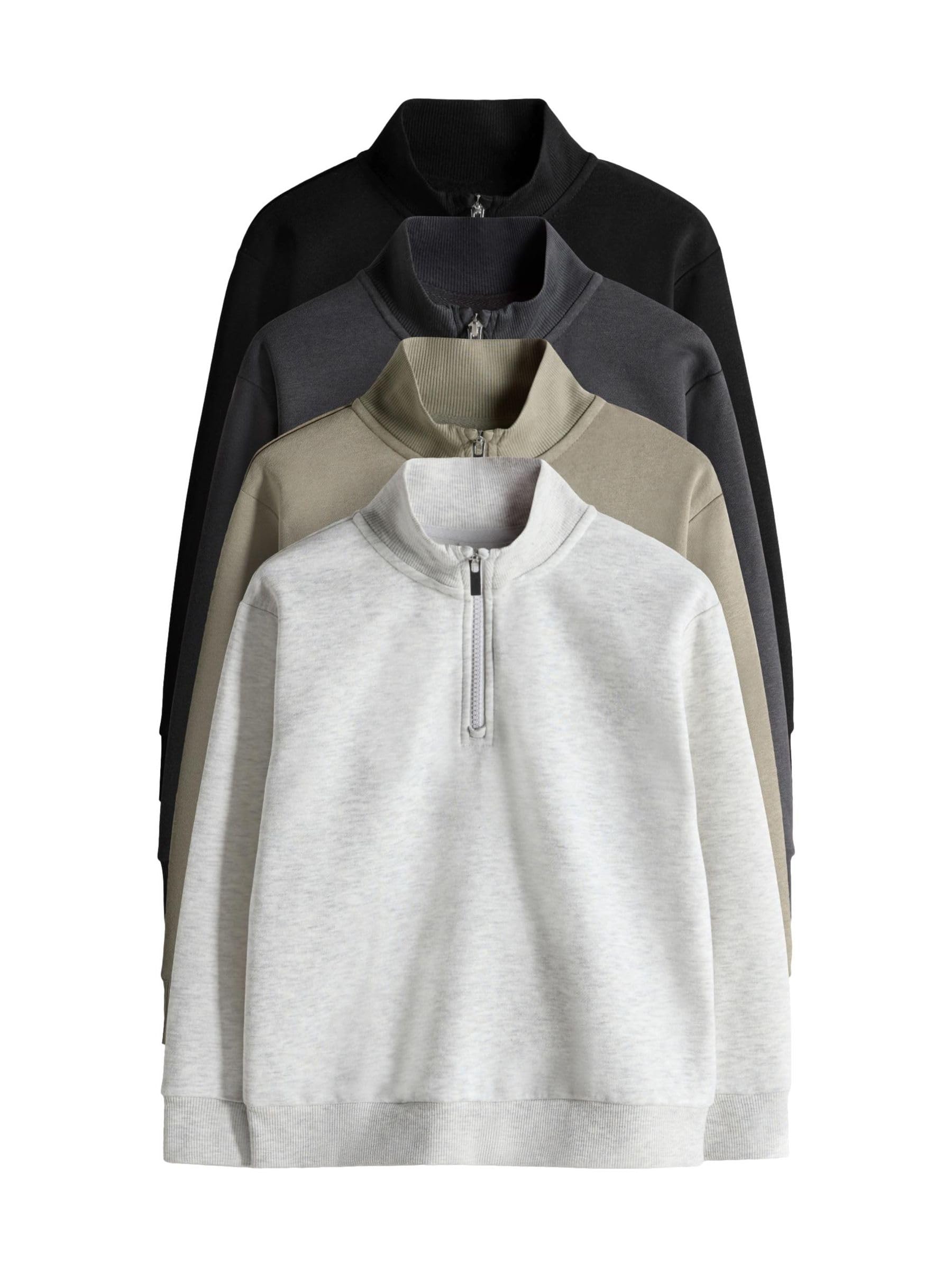 Geo Next The Set 4 Felpe Ragazzo con Zip sul Collo