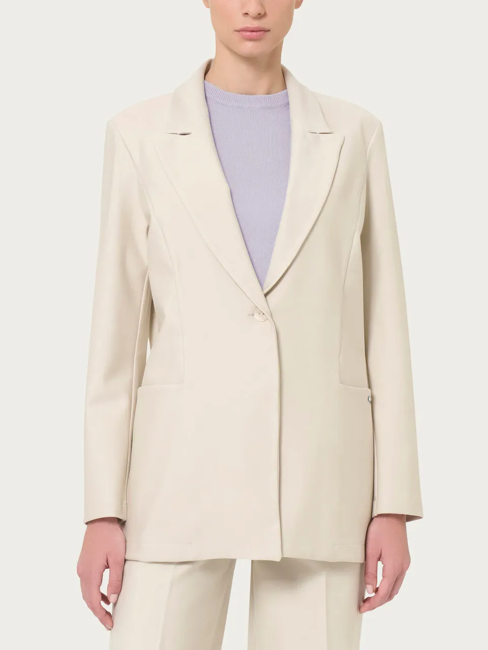 Ragno Compact Blazer Rever Lancia Champignon destrutturato