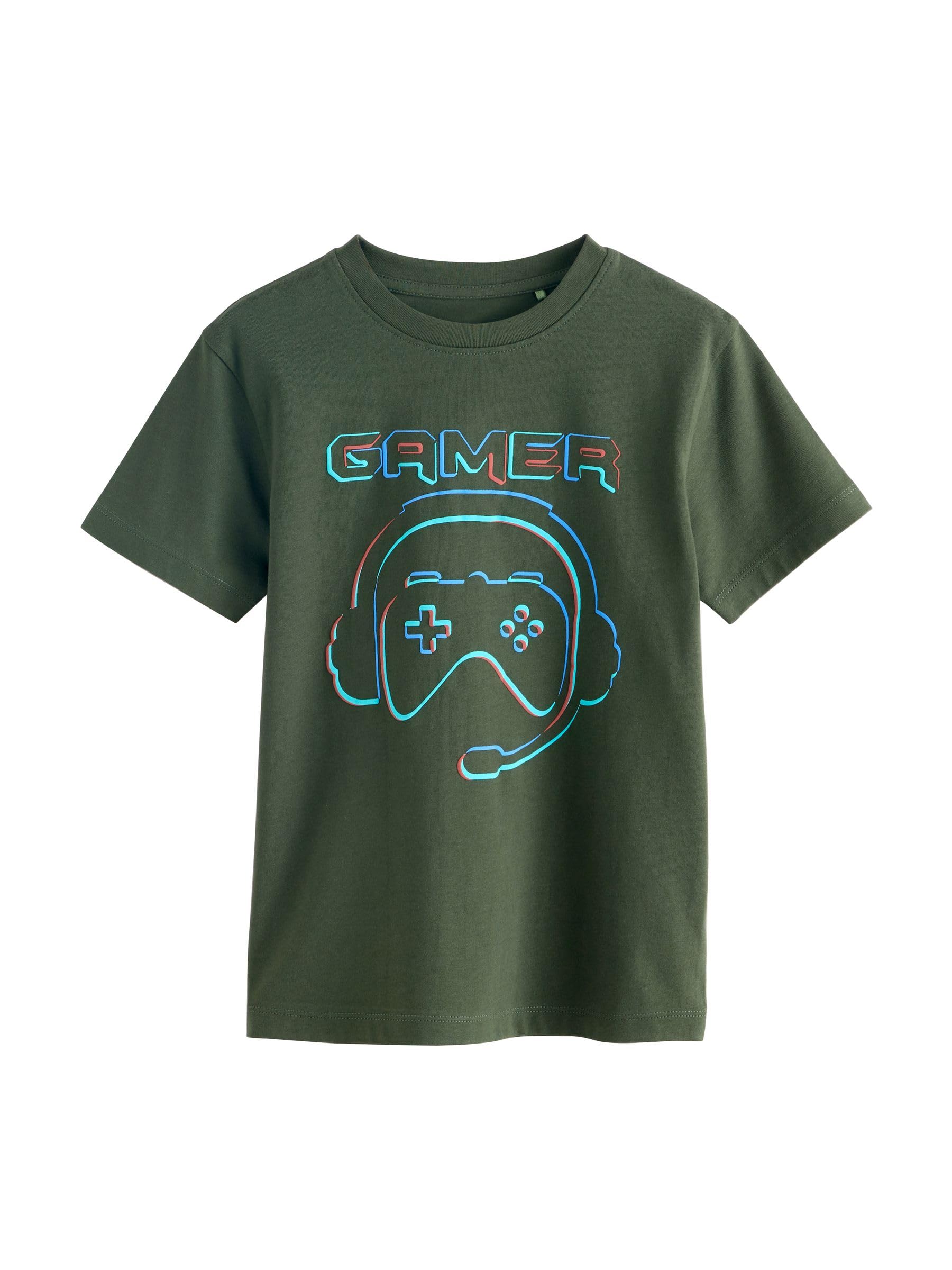Next 3 t-shirt bimbo 116 maniche corte cotone con stampa