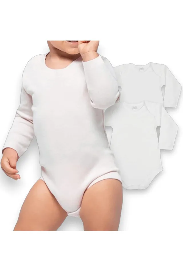 Lady C Baby LP Body Neonato 3 Anni Cotone 2pz Manica Lunga