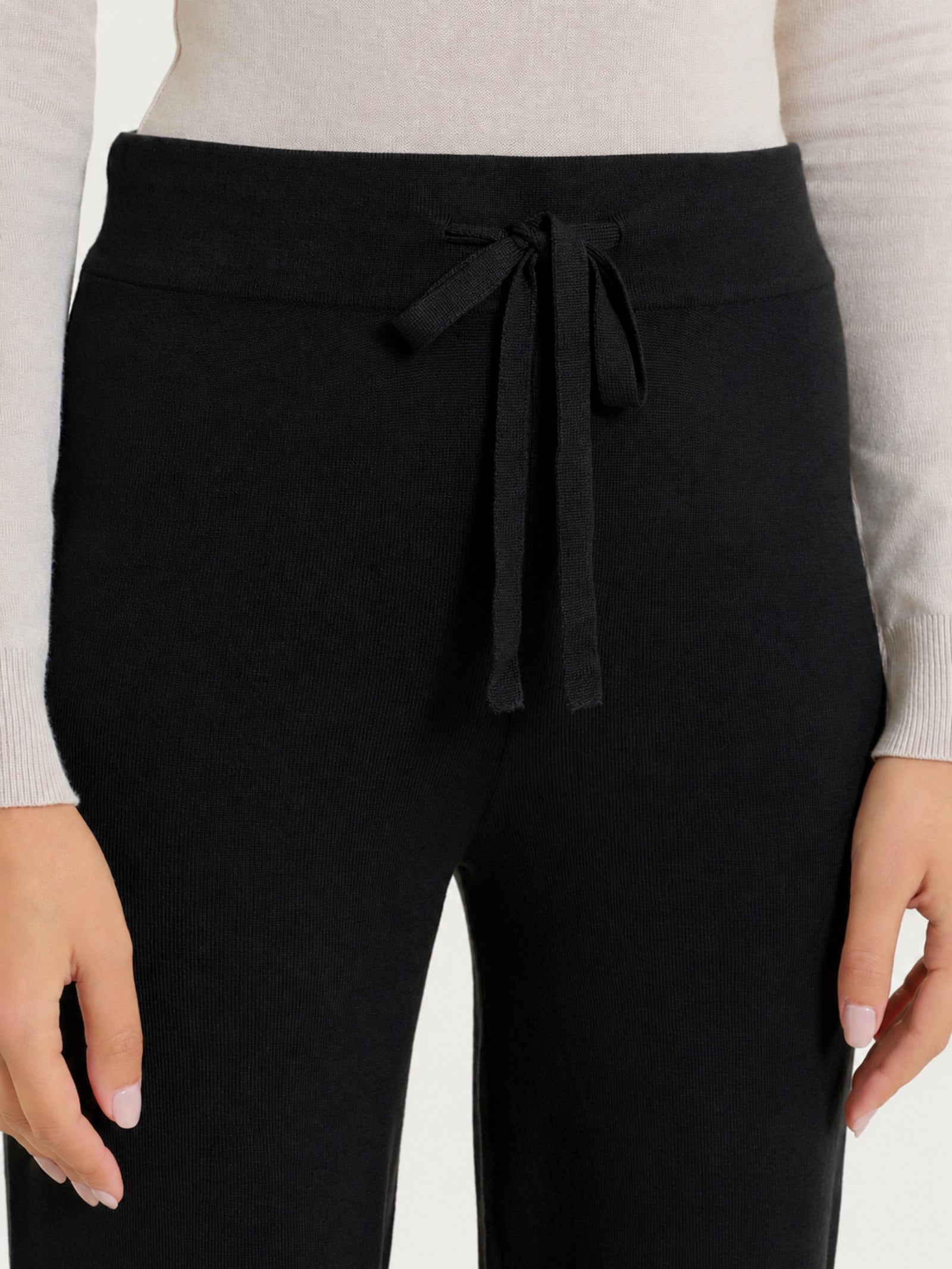 Ragno Four Seasons Pantalone Jogger Ampio Nero fluido