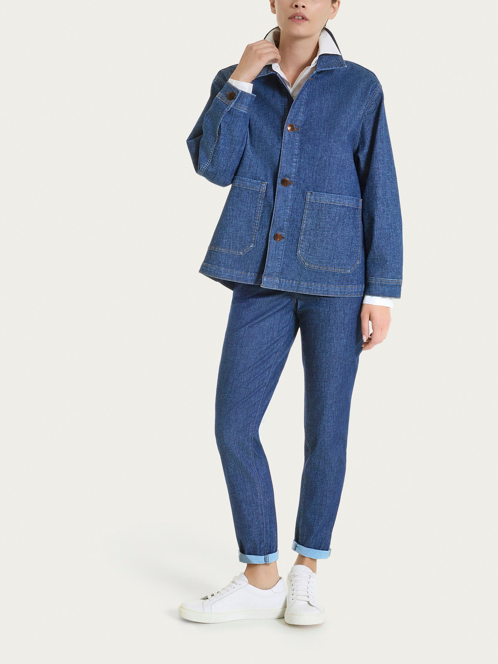 Ragno Light Denim Giubbotto Jeans Donna elasticizzato