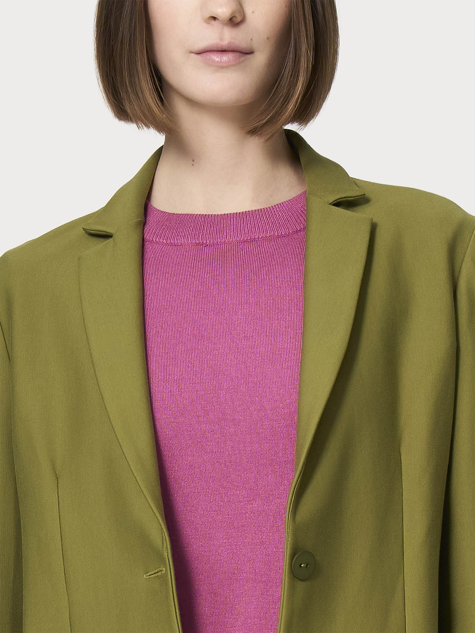 Ragno Compact Blazer Due Bottoni Sphagnum misto viscosa
