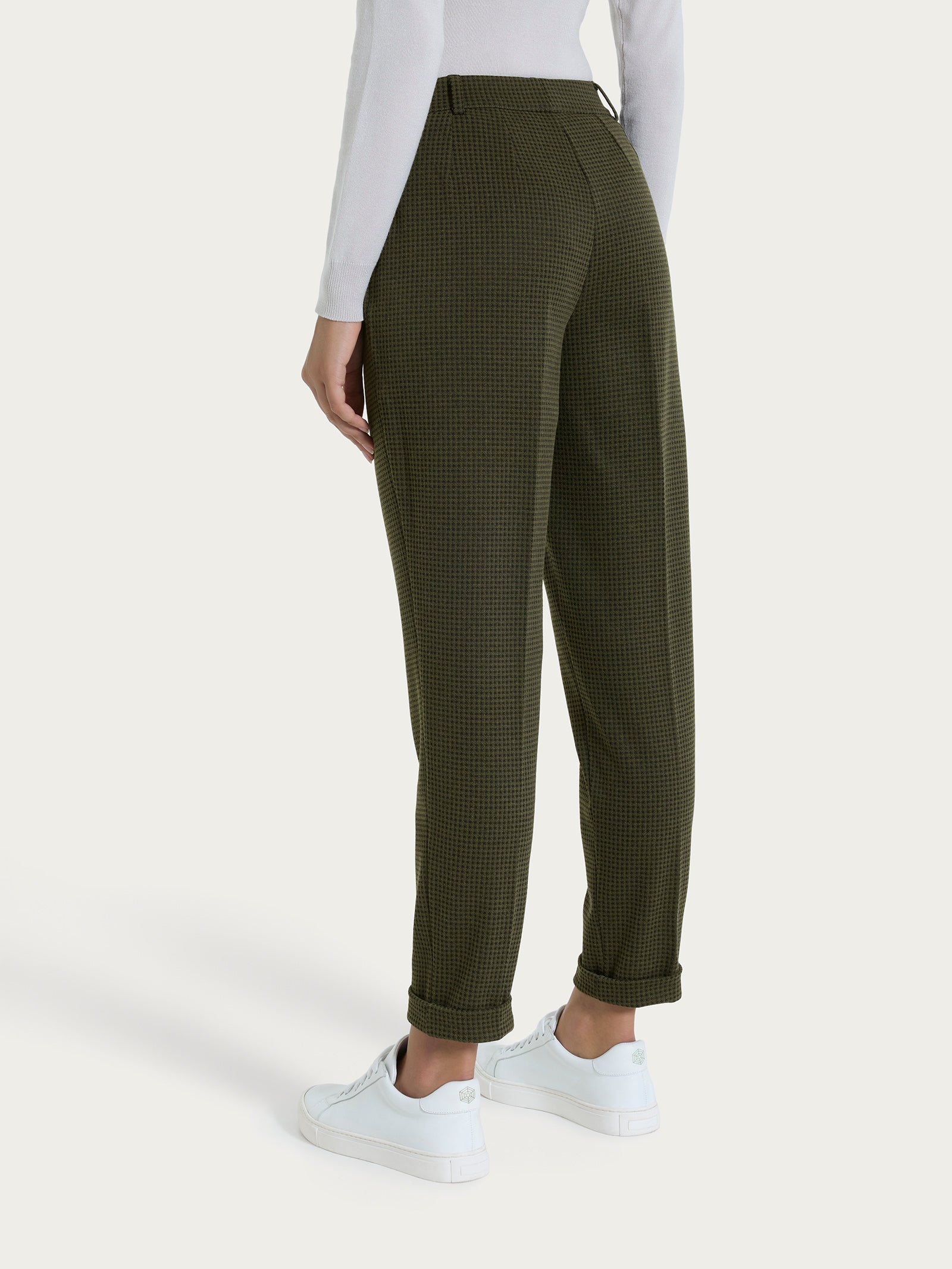 Ragno Eco Jacquard Pantalone Chino Dark Olive Slim