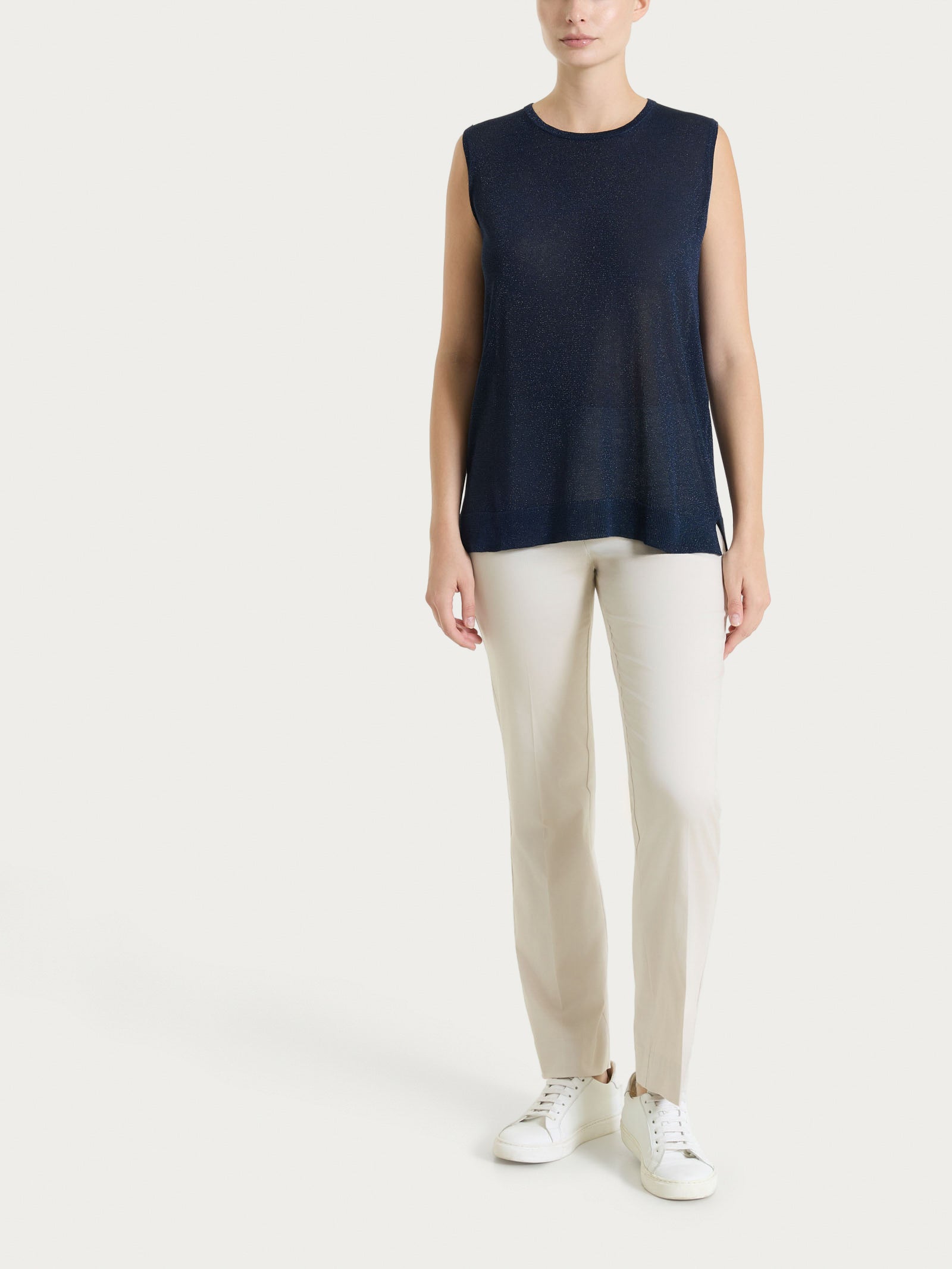 Ragno Satin Power pantalone capri Champignon cotone