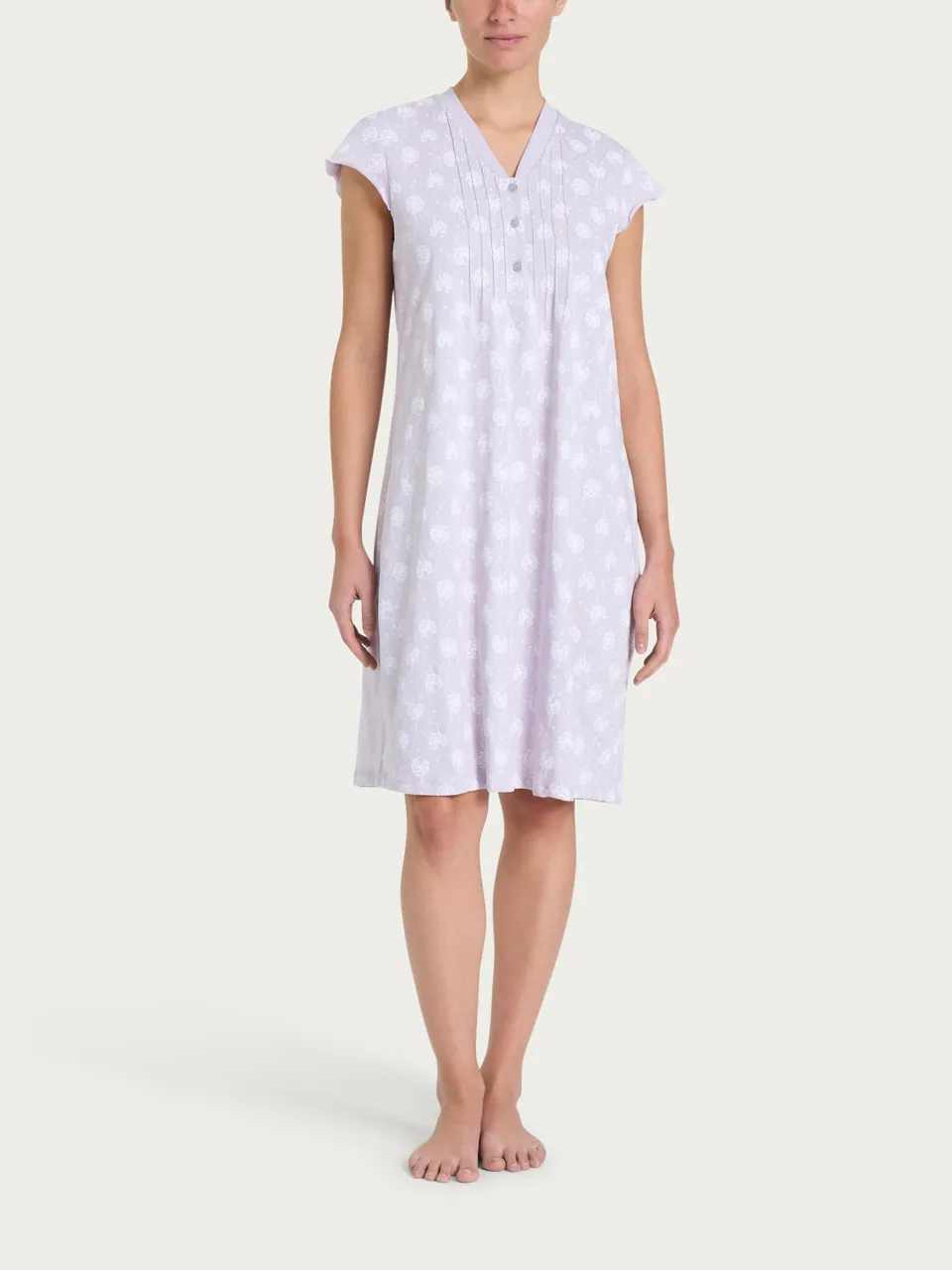 Ragno Jersey Camicia da Notte Corta Thistle Cotone