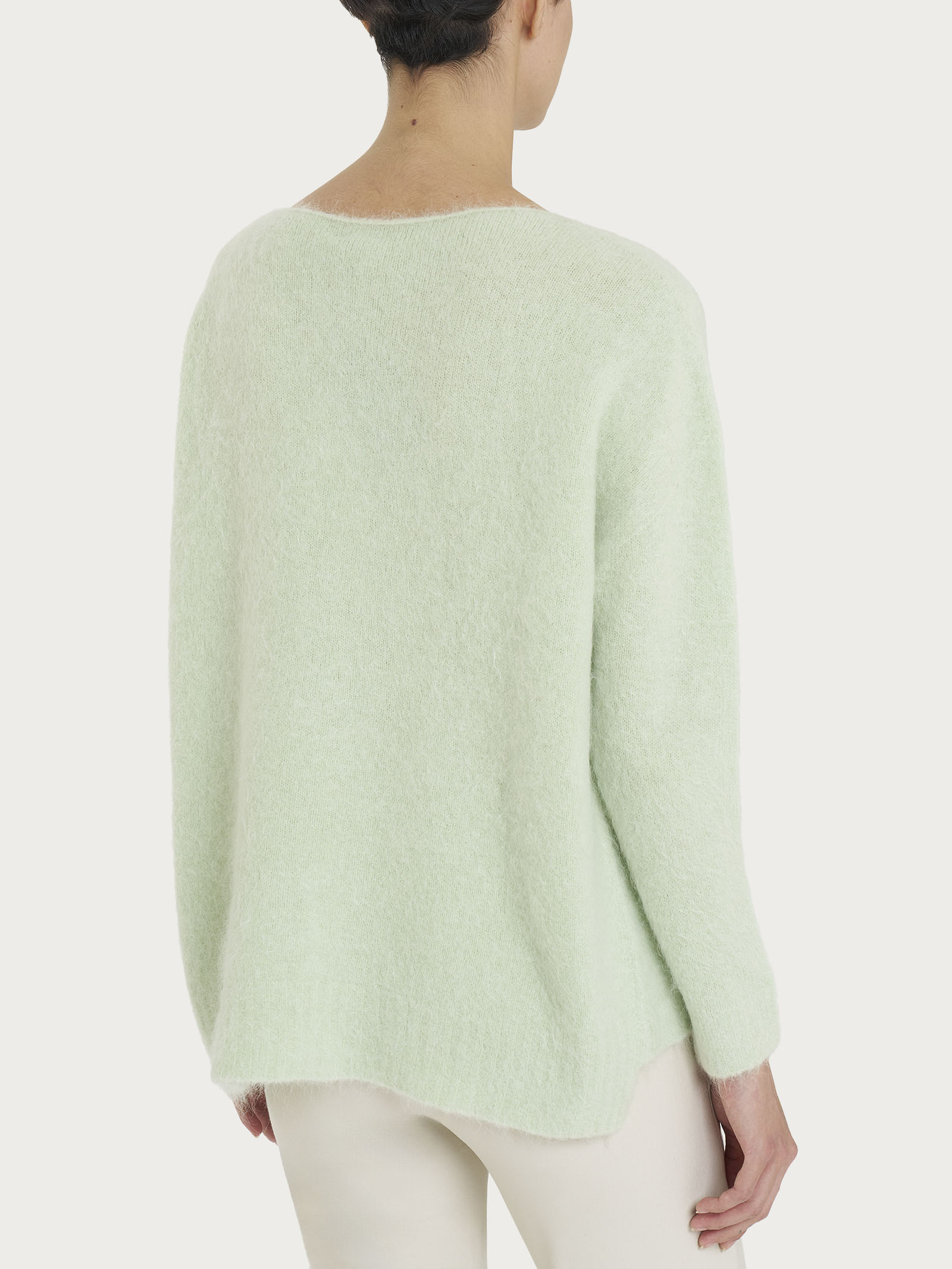 Ragno Merino Soft Gleam maglia barchetta misto lana