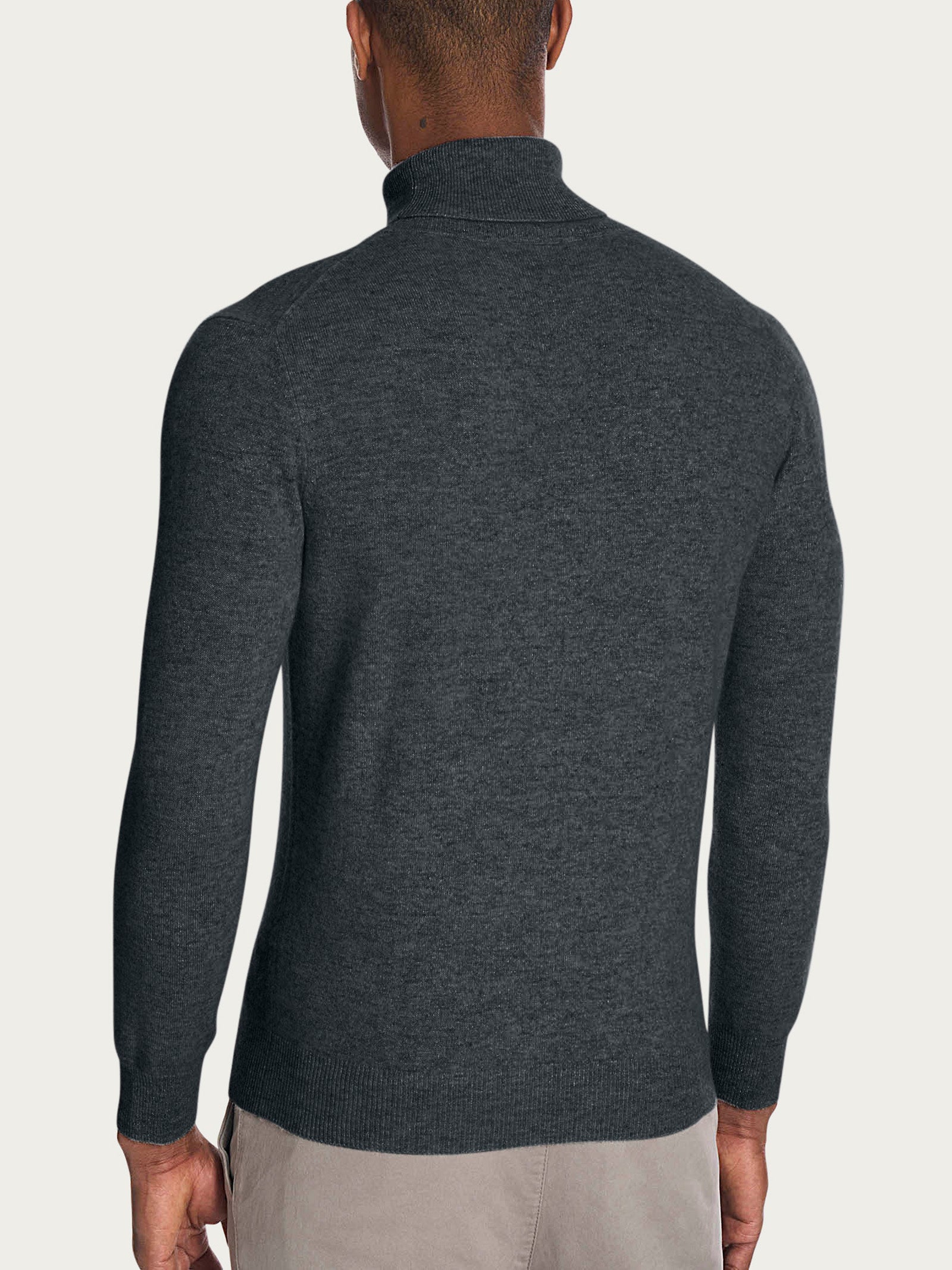 Ragno Merino Soft Maglia Dolcevita Ardesia Mel. Lana