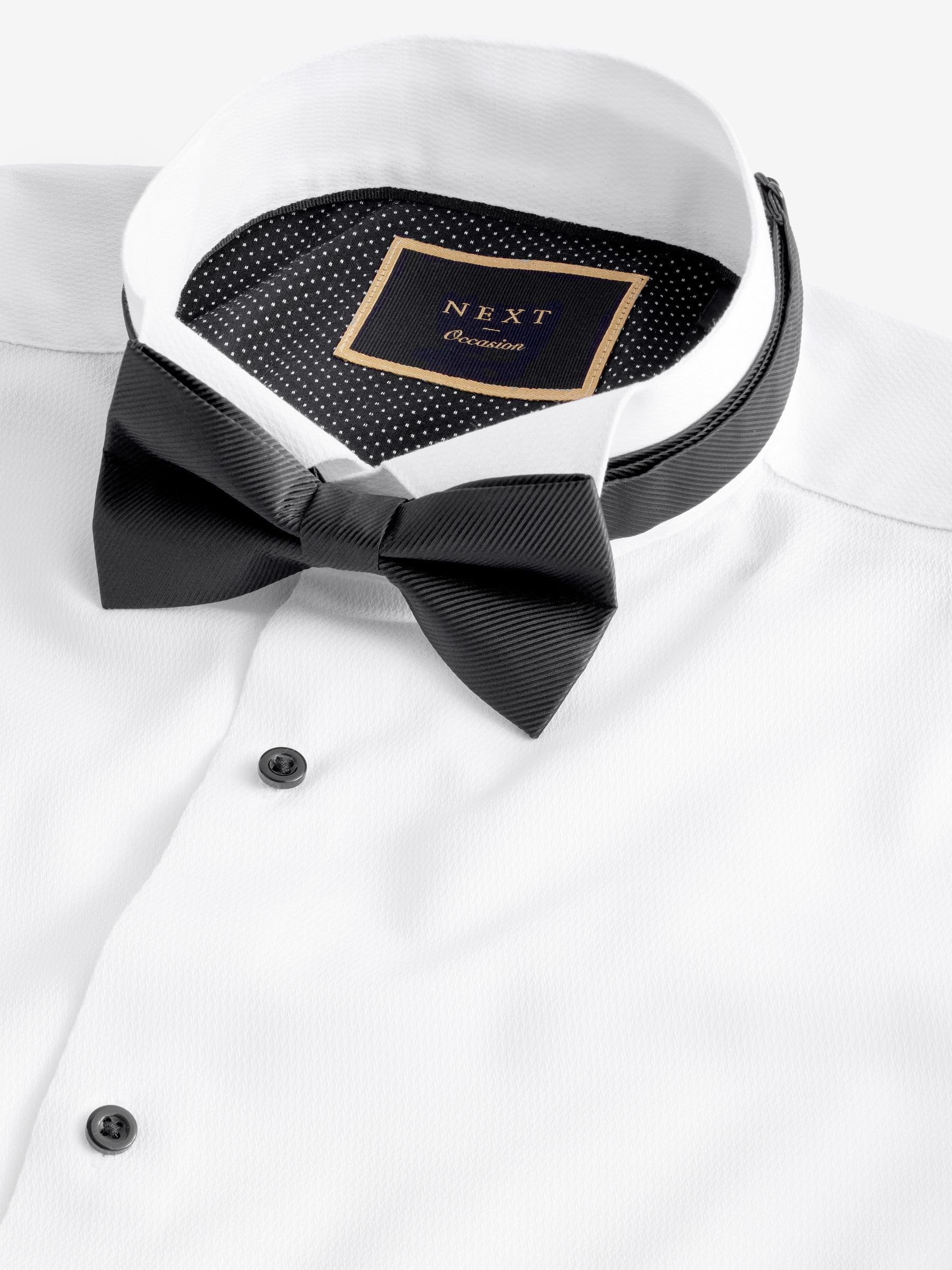 Next Polsini Doppi camicia uomo misto cotone slim
