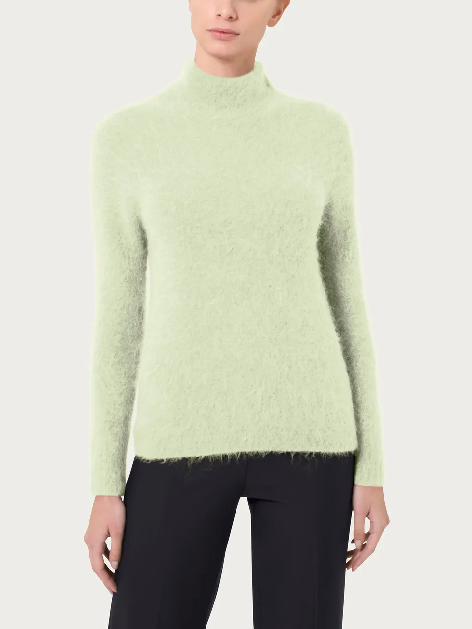 Ragno Merino Soft lupetto Gleam lana alpaca collo alto