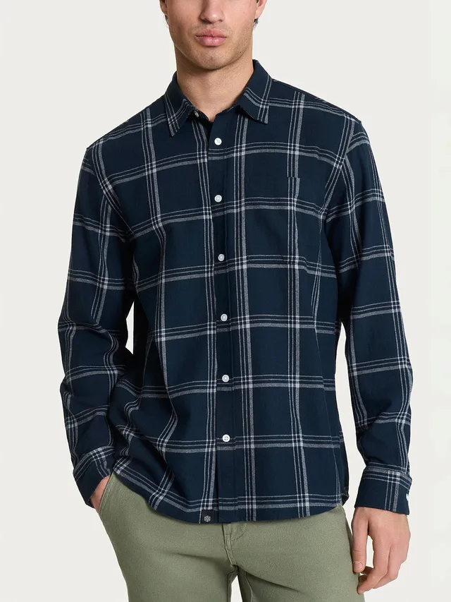 Ragno Jersey Cotone Cotton Flannel Camicia Tartan fantasia