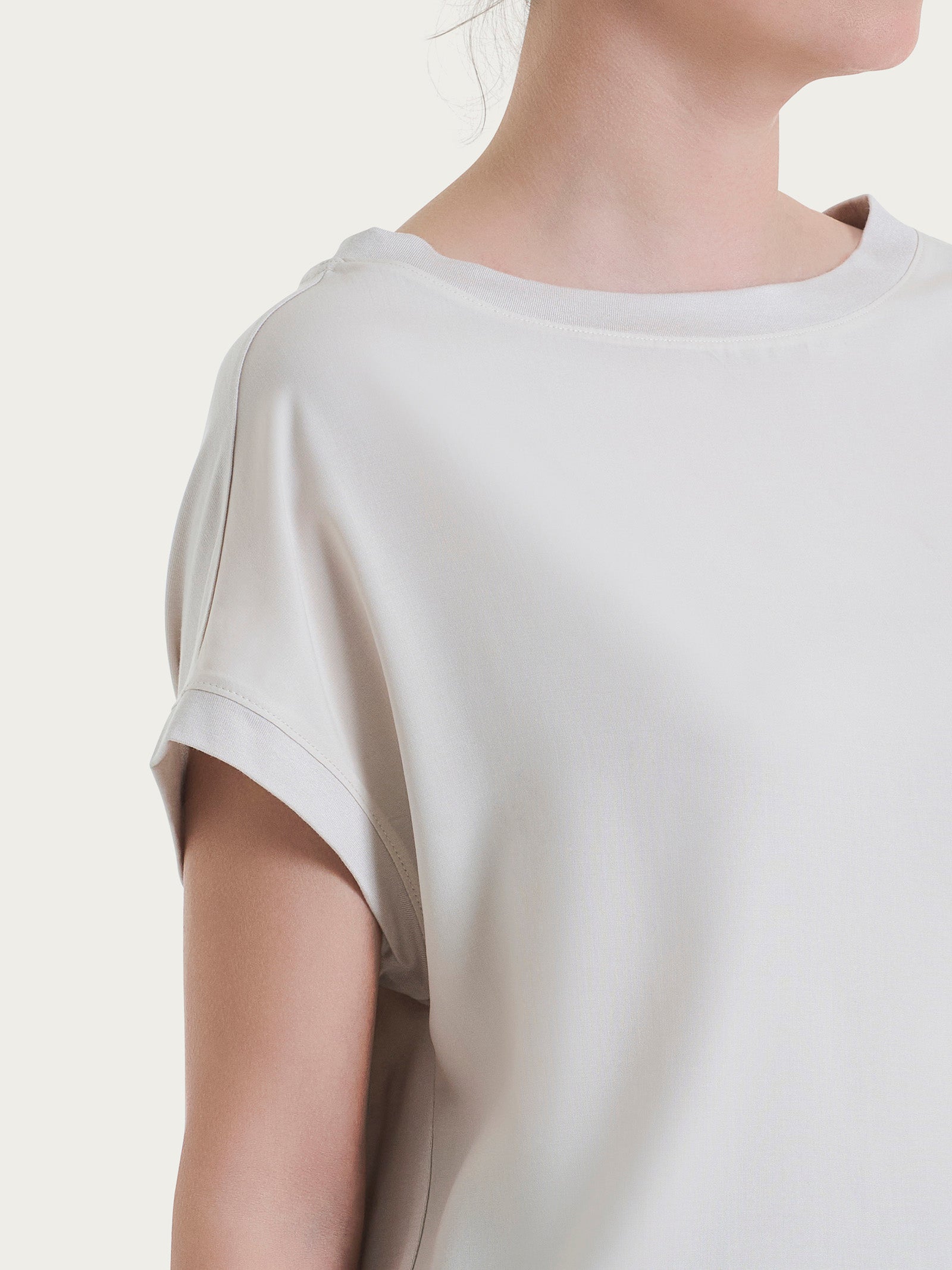 Ragno Viscosa Summer Maglietta Kimono Champignon fresca