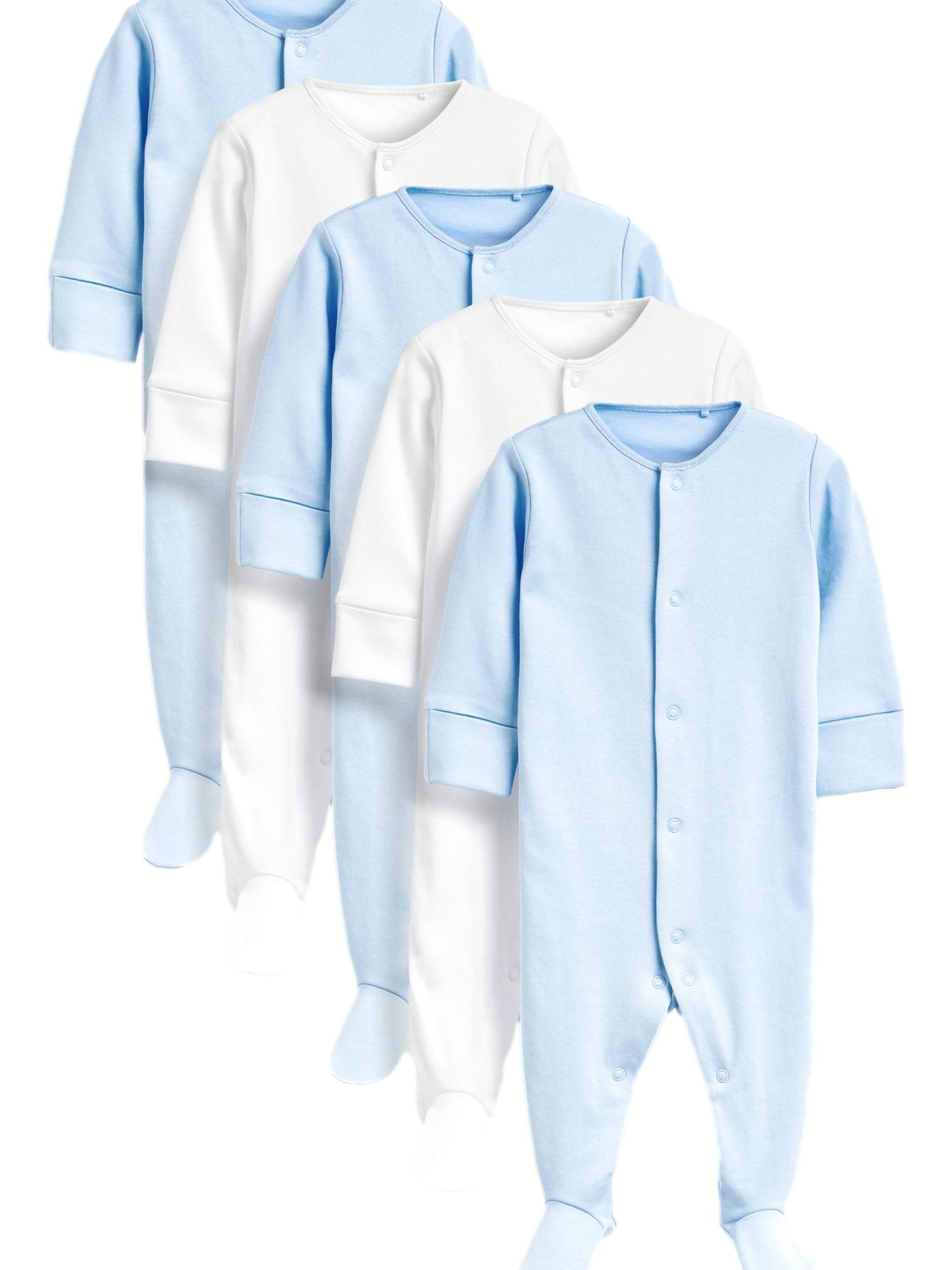 Geo Next tutine neonato cotone 68-74 5 pezzi antigraffio
