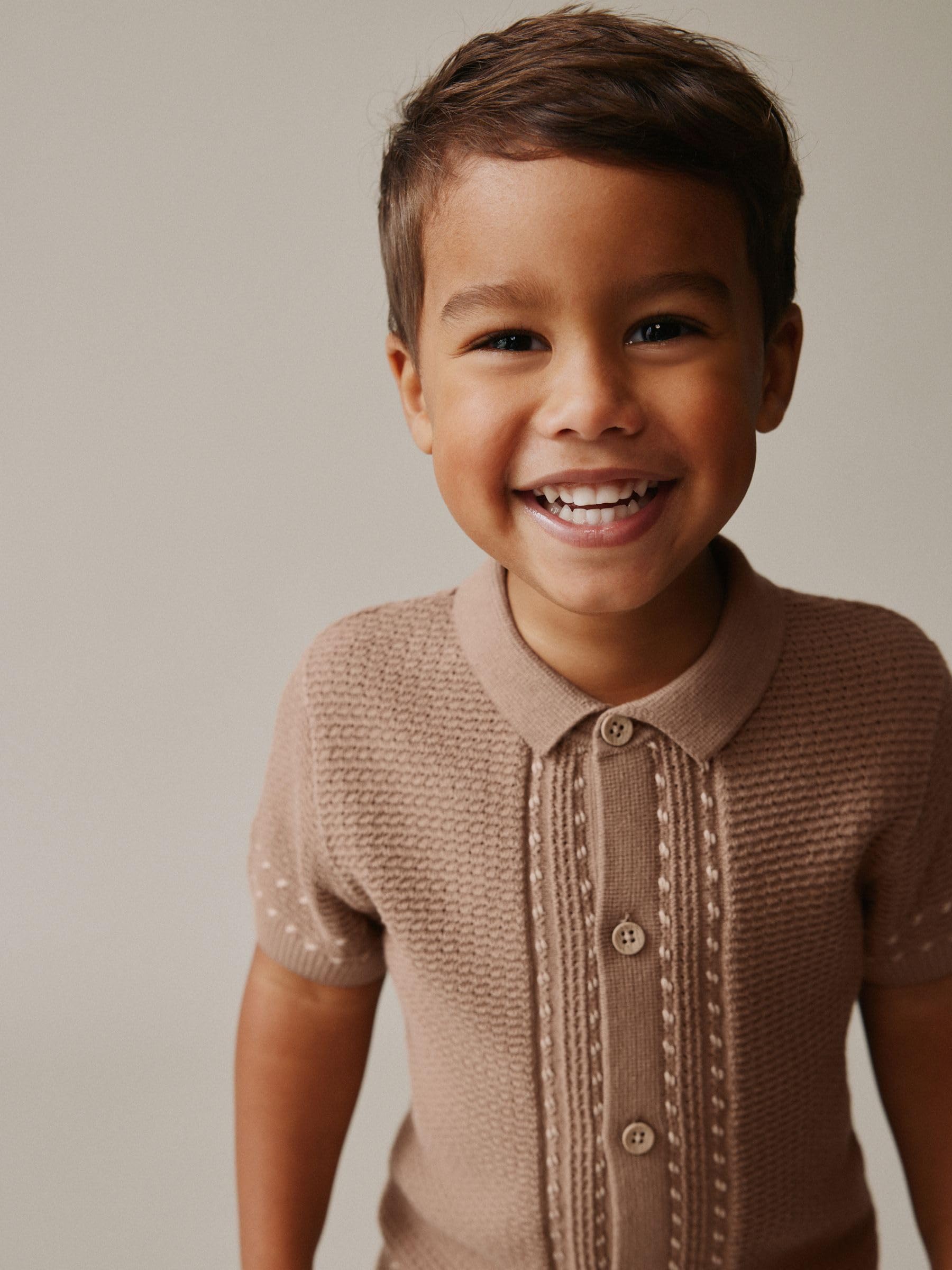 Geo Next completo bambino polo+shorts maglia testurizzata