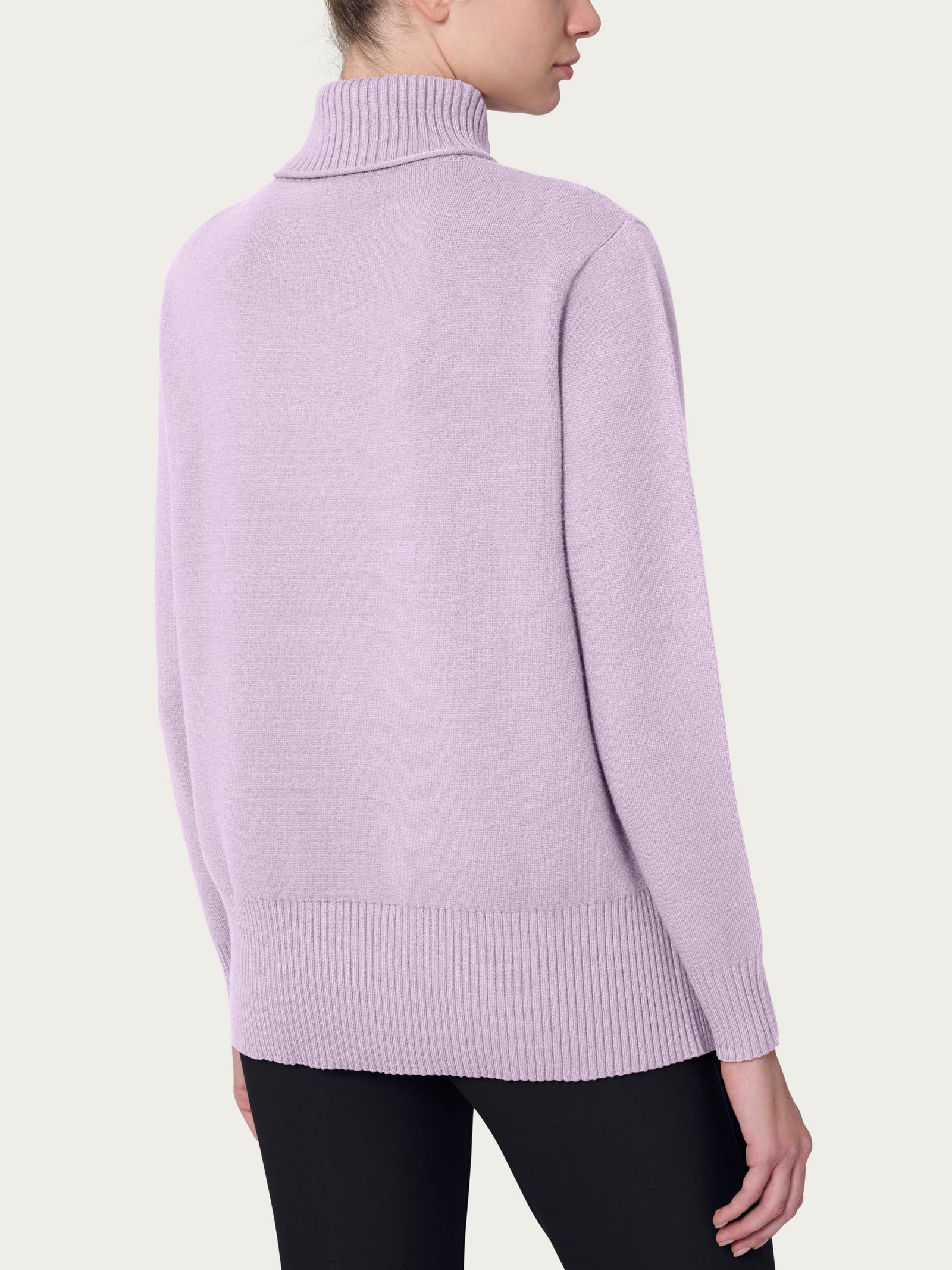 Ragno Super Soft dolcevita asimmetrico Orchid