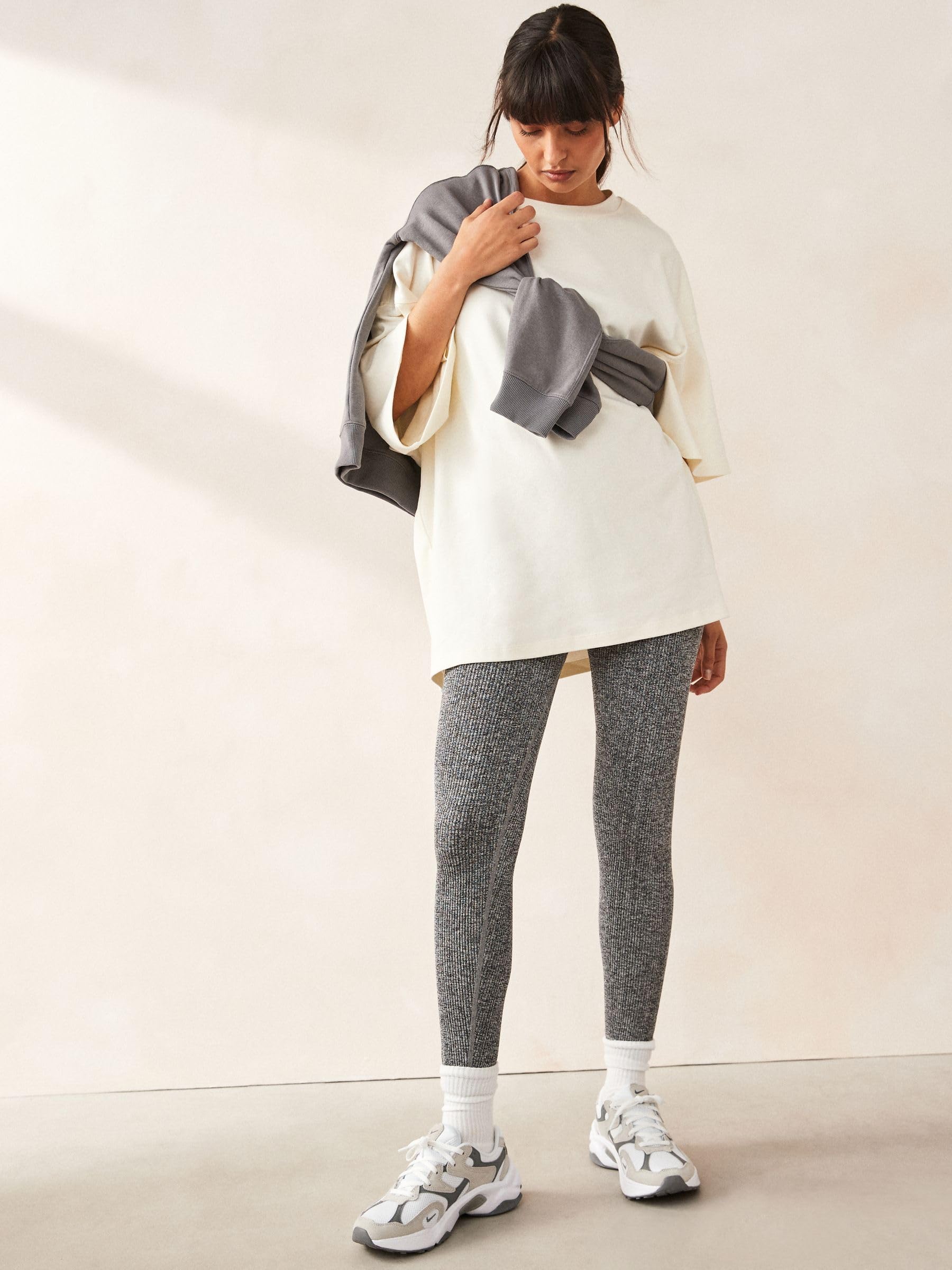 Next leggings donna coste vita alta senza cuciture L elasticizzati