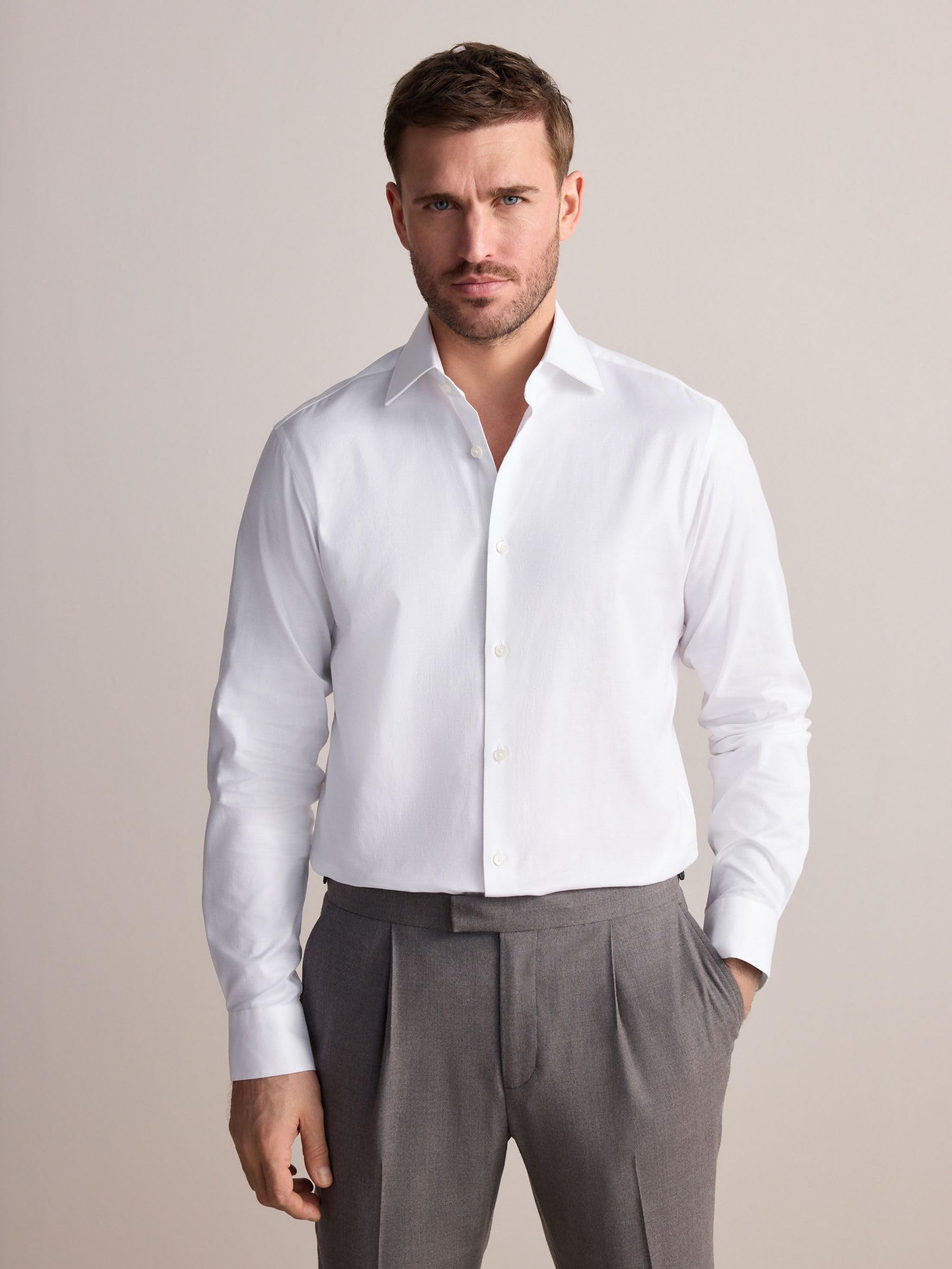 Next Signature Testurizzata camicia uomo 100% cotone